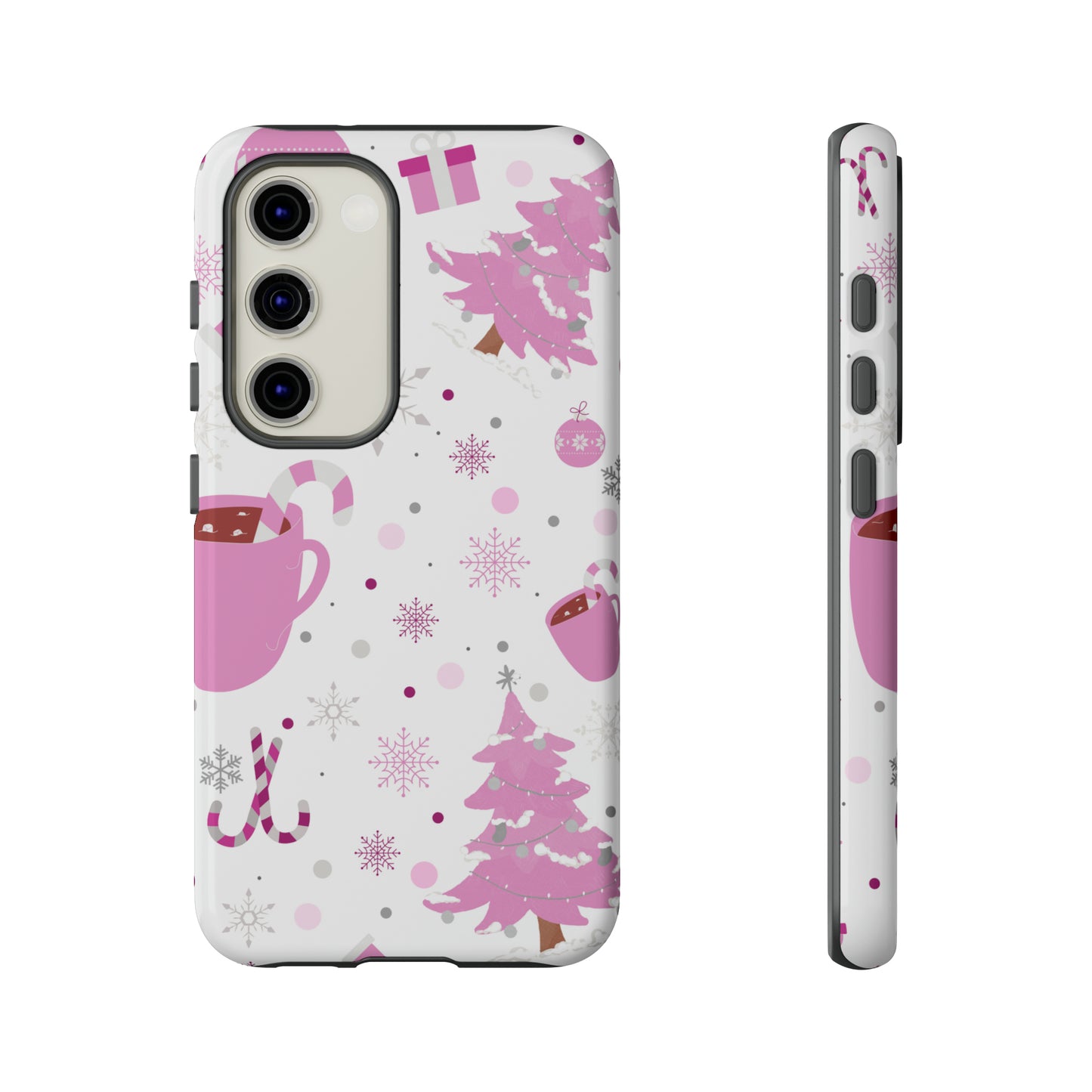 Pink Christmas Protective Case for Iphone, Samsung and