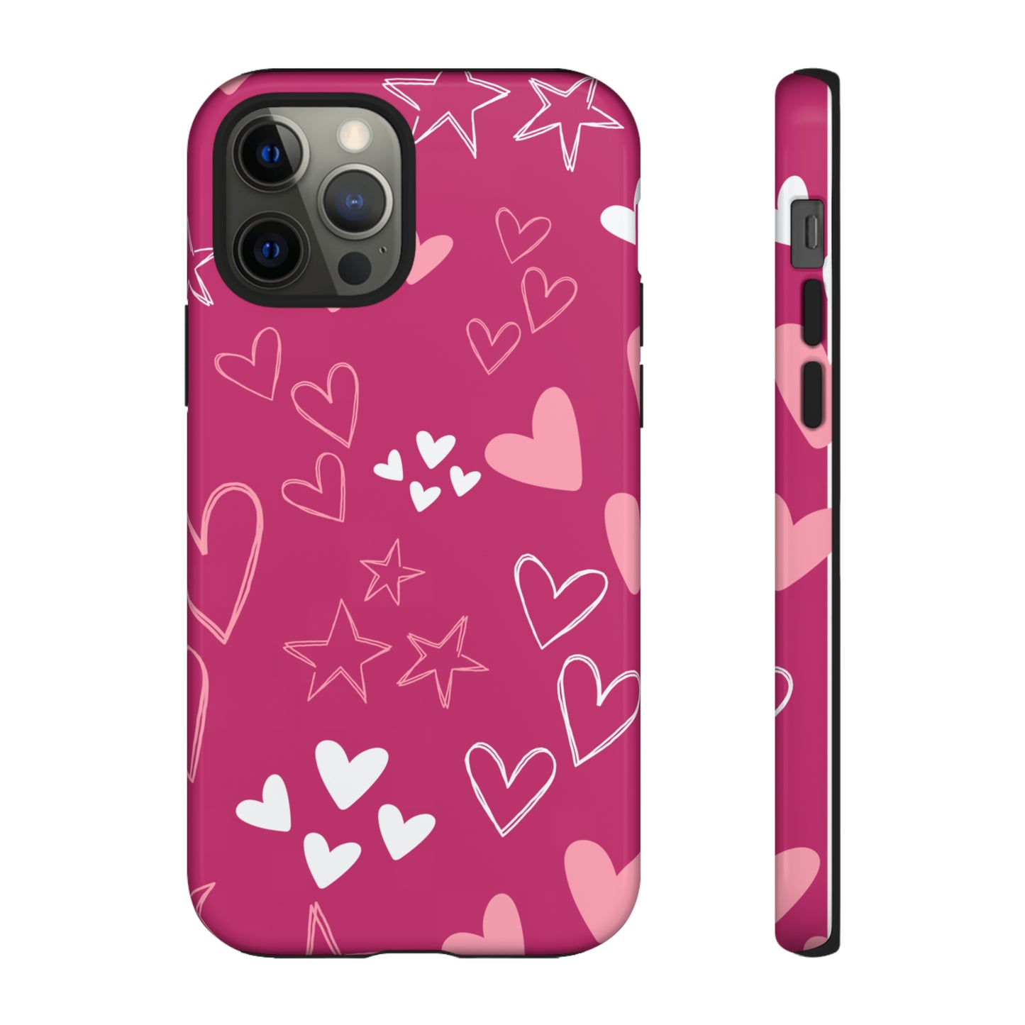 Heart and Stars Protective Case for Google, IPhone and Samsung phones