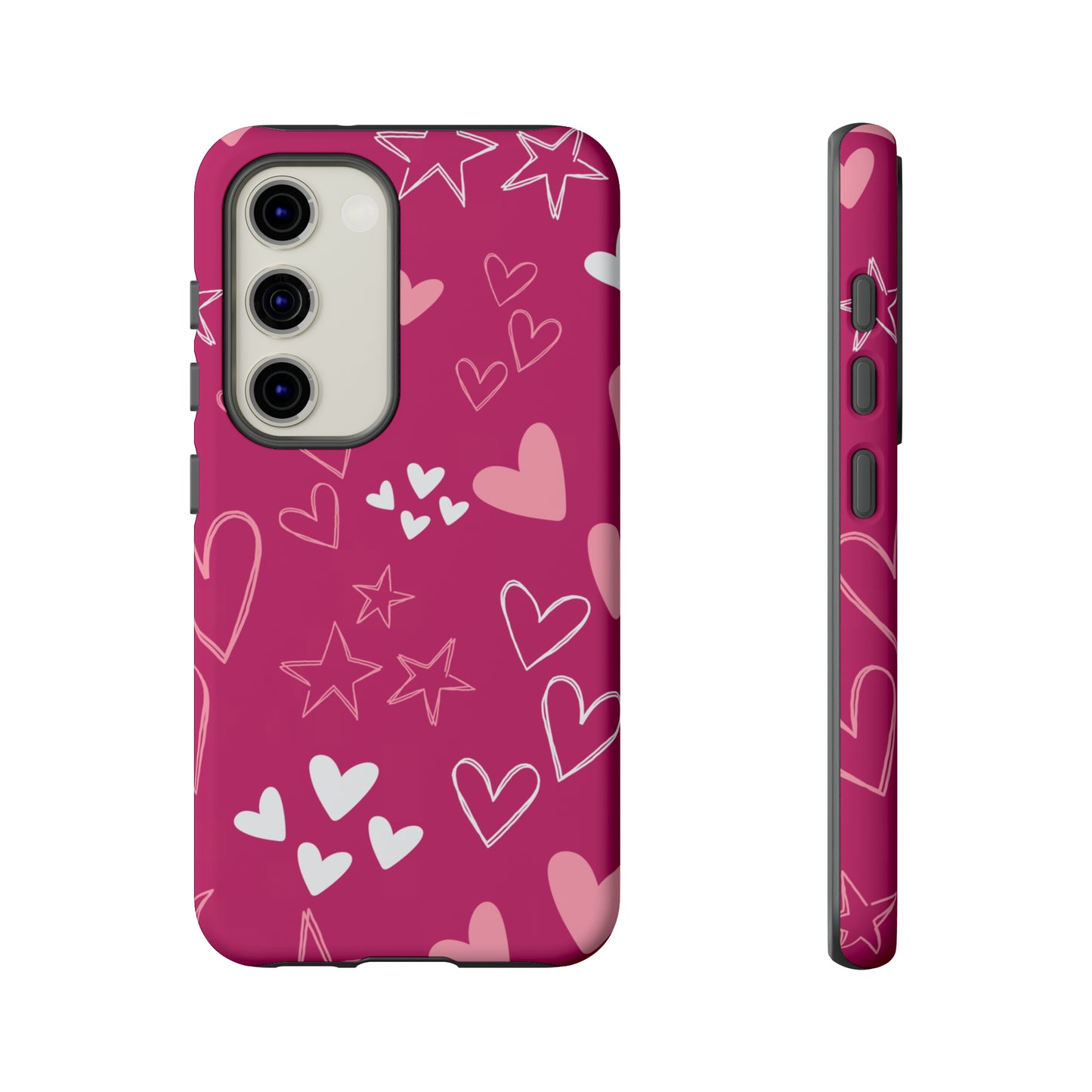 Heart and Stars Protective Case for Google, IPhone and Samsung phones