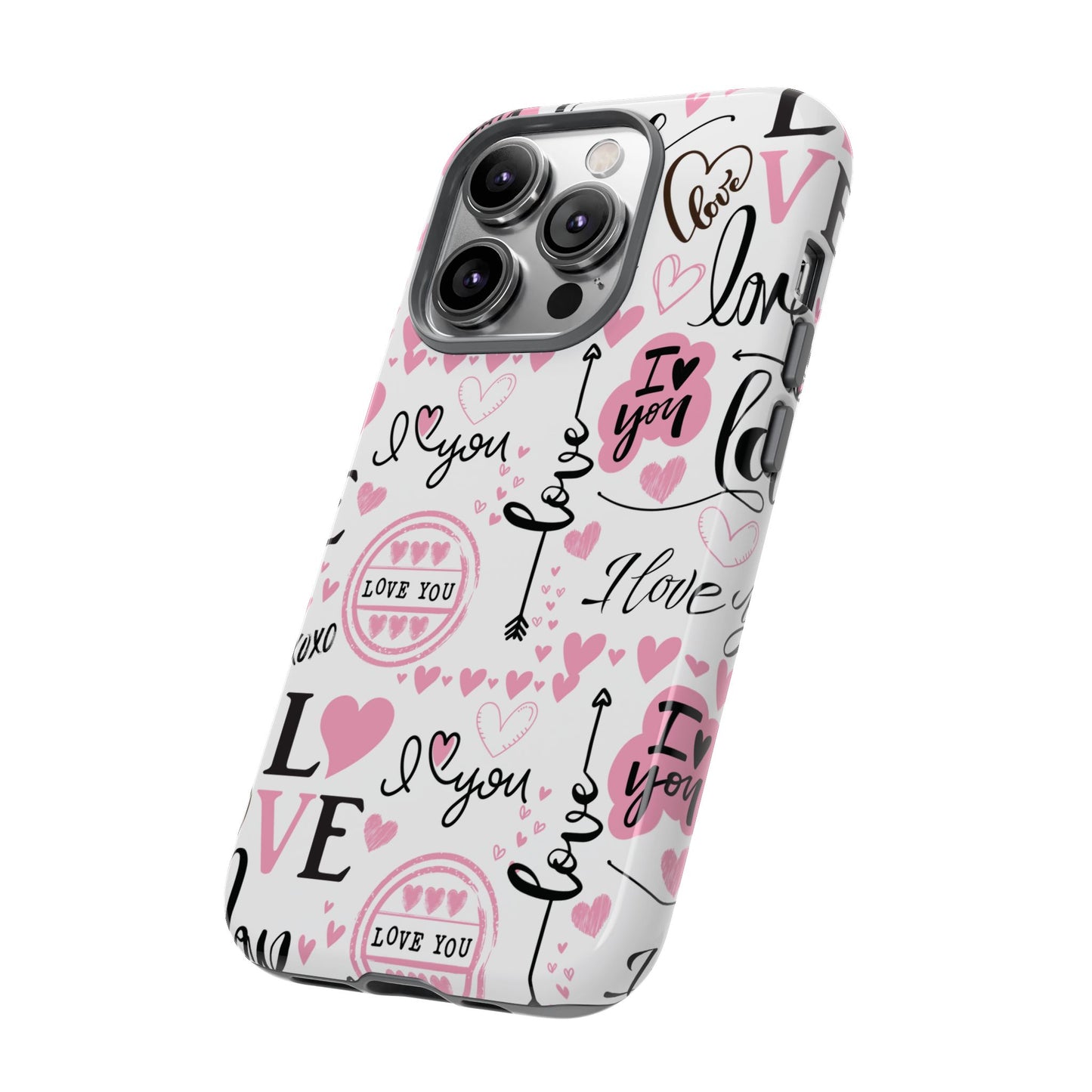 Valentine Love Pink Protective Phone Case for Iphone, Samsung and Google Devices