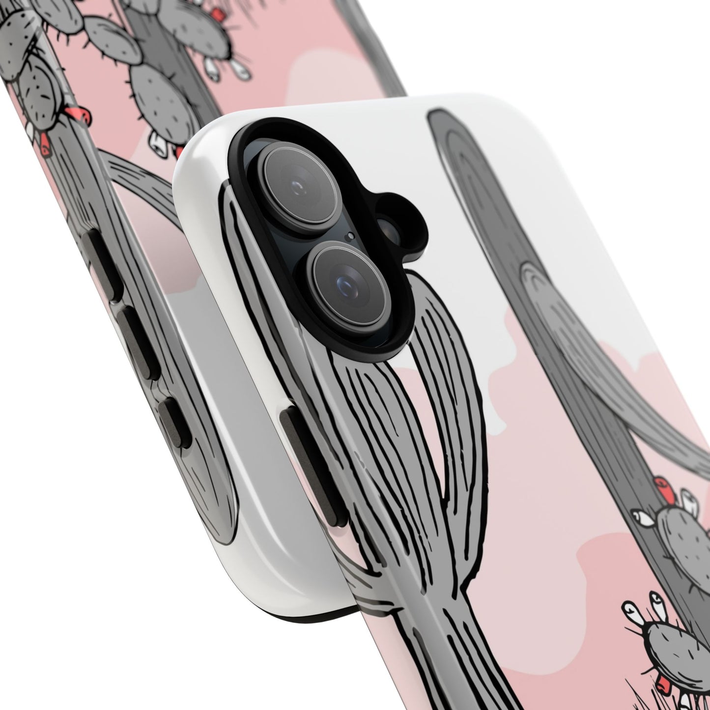 Pastel Cactus Sunset Protective Phone Case