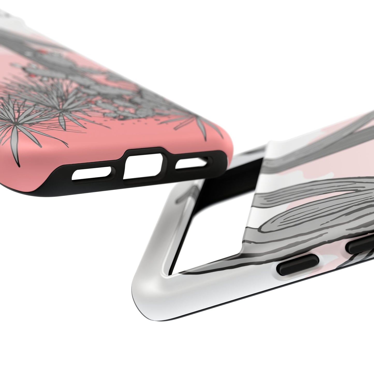 Pastel Cactus Sunset Protective Phone Case