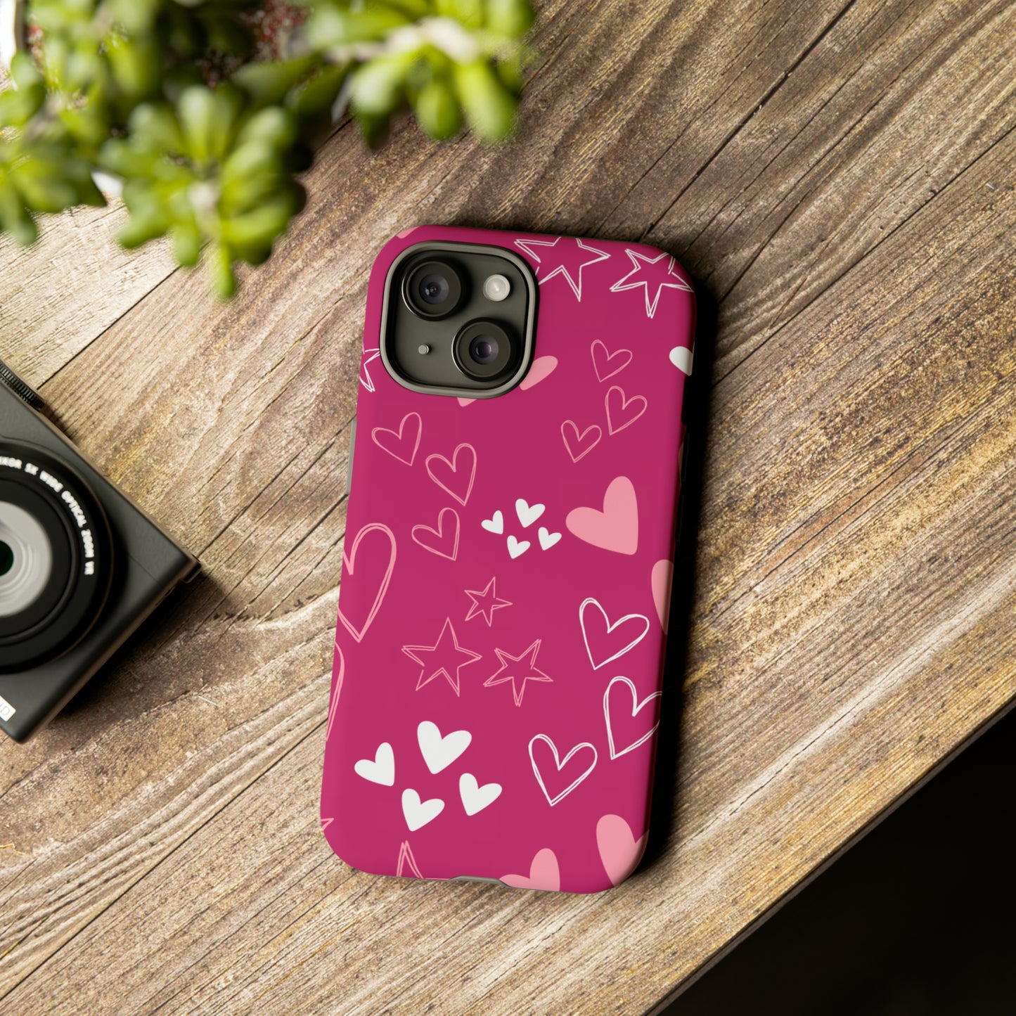 Heart and Stars Protective Case for Google, IPhone and Samsung phones