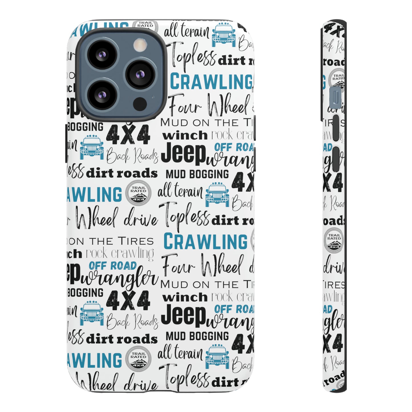 Off Road Subway Art Turquoise Protective Phone Case for Iphone, Samsung and Google Phones