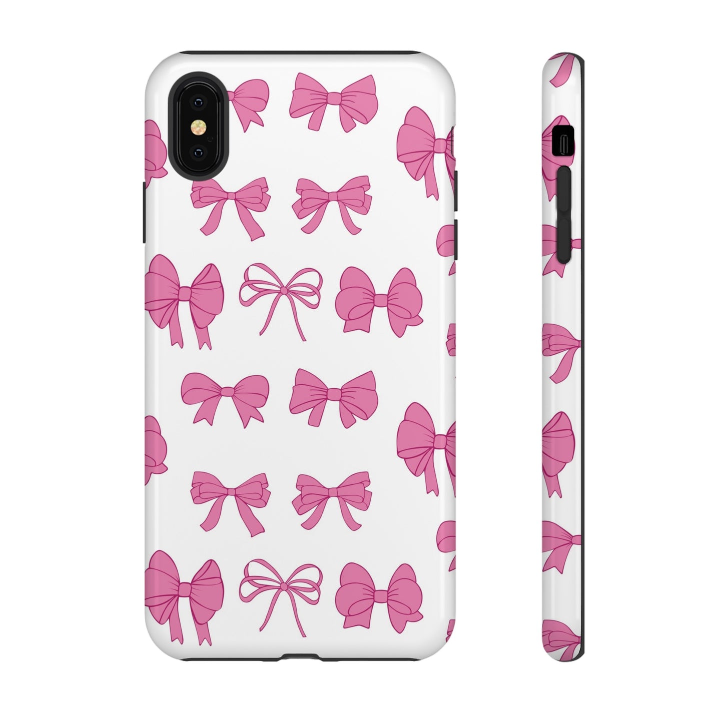 Pink Bows Protective Phone Case for Iphone, Samsung and Google Phones