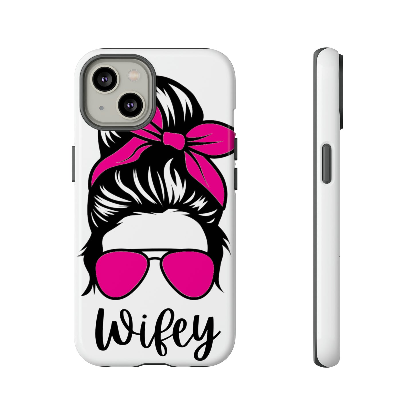 Pink Wifey Protective Case for IPhone, Samsung and Google