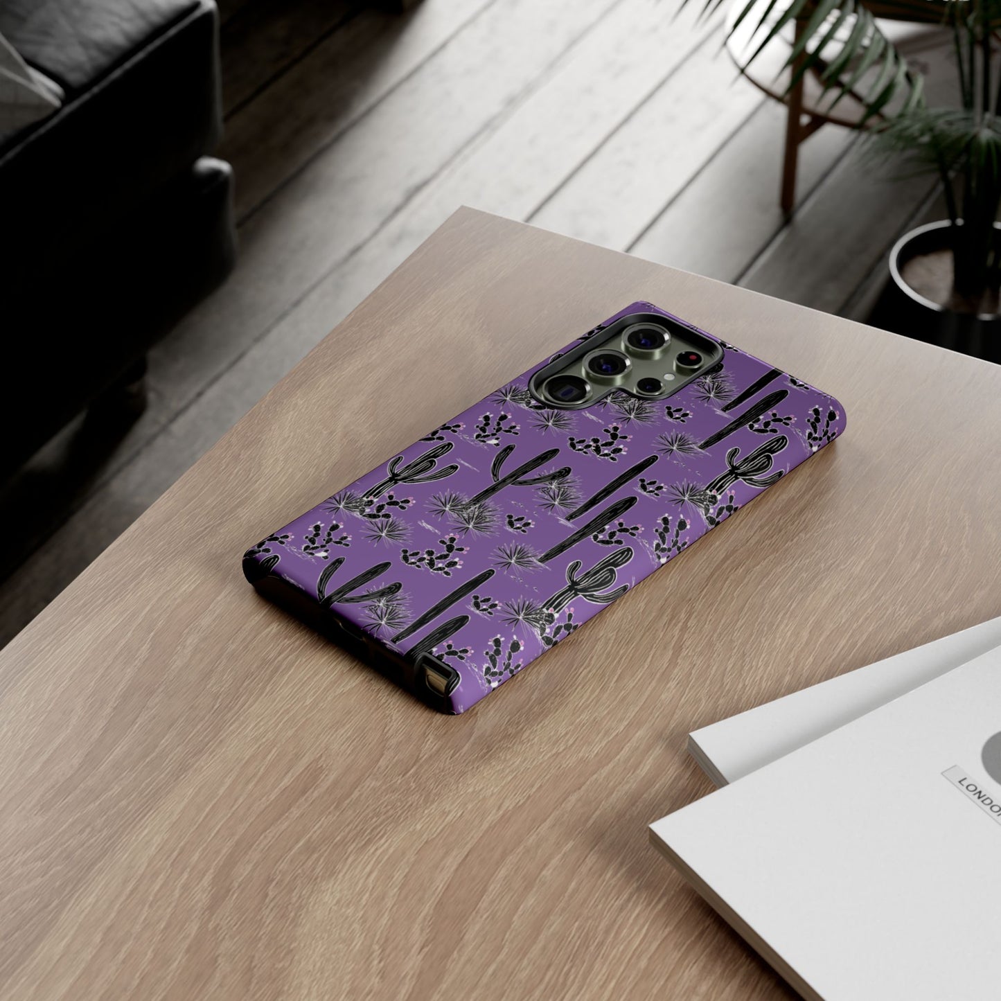 Purple Cactus Love Phone Case