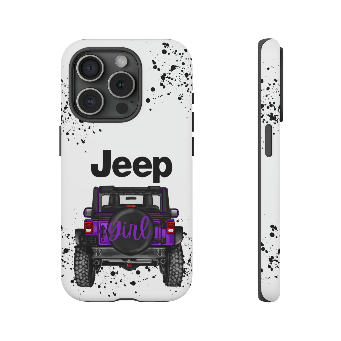 Off Road Girl Dark Purple Protective Case for Iphone, Google and Samsung Phones