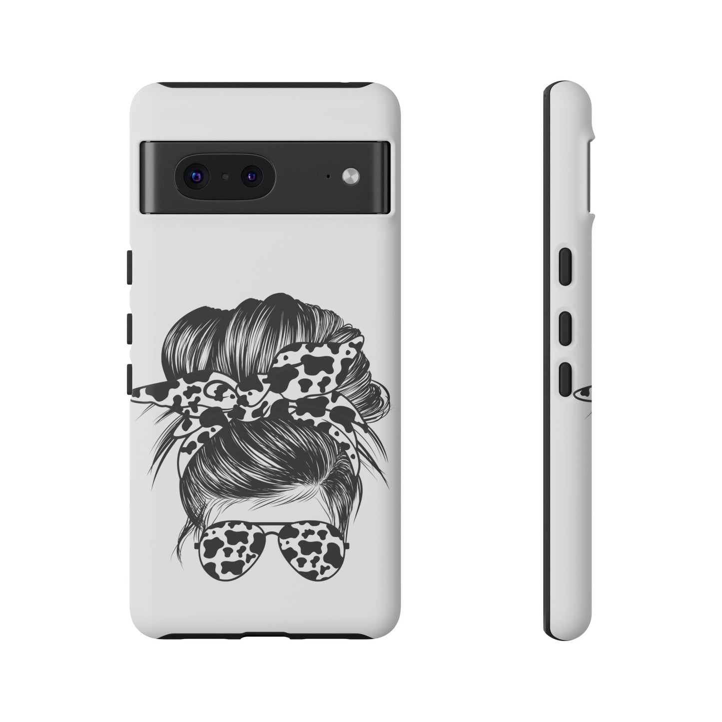 Cow Print Woman Mom Wife Protective Phone Case for Iphone, Samsung and Google Phones