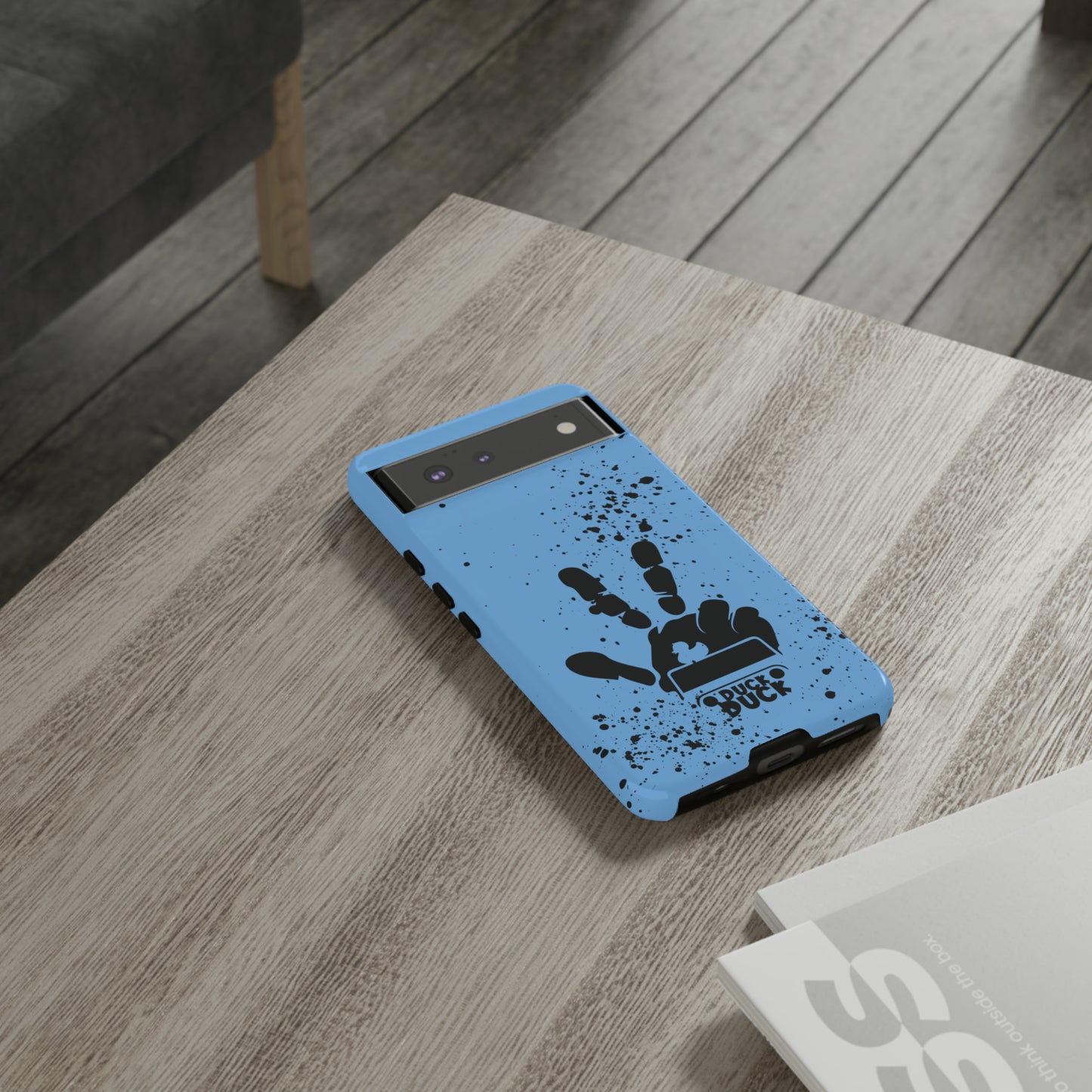 Duck Duck Blue Protective Phone Case for IPhone, Samsung and Google Phones