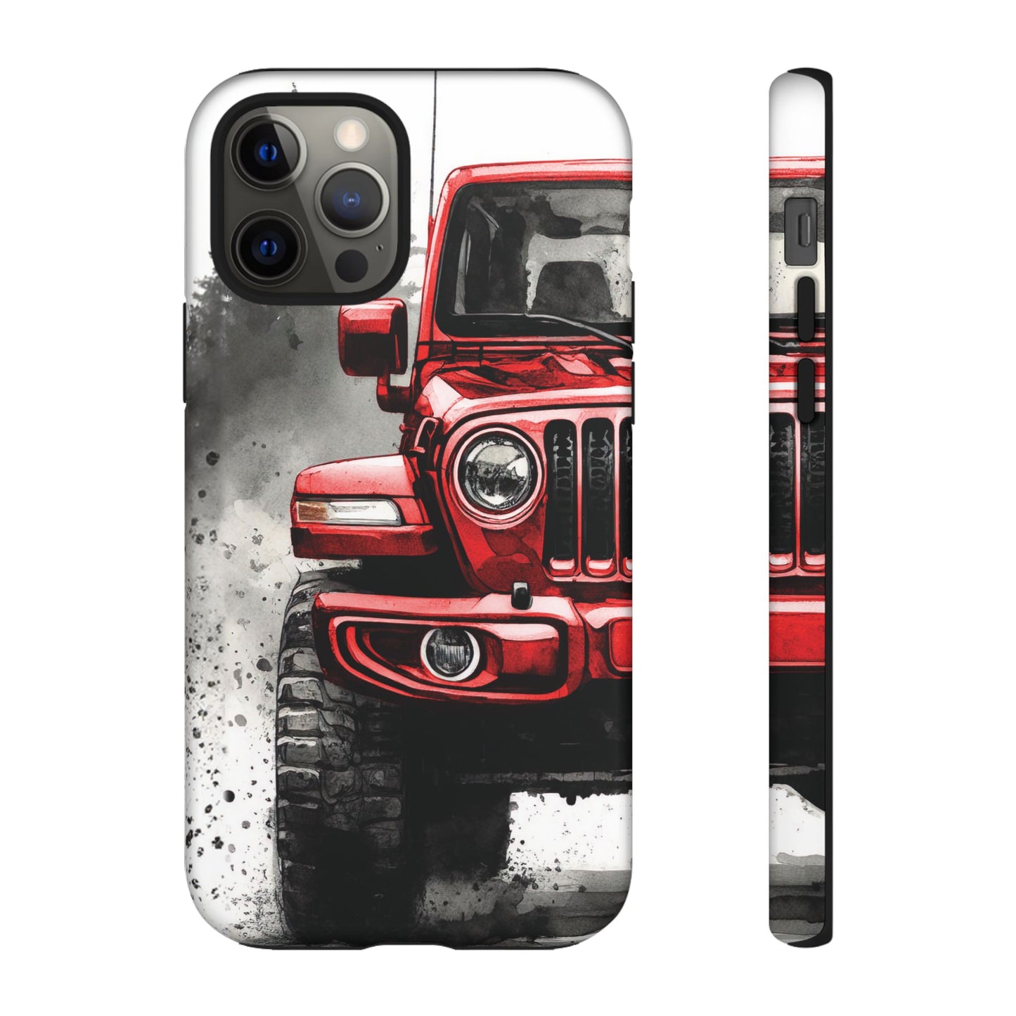 Off Road Love Red Wrangler Protective Phone Case for Iphone, Samsung and Google Phones