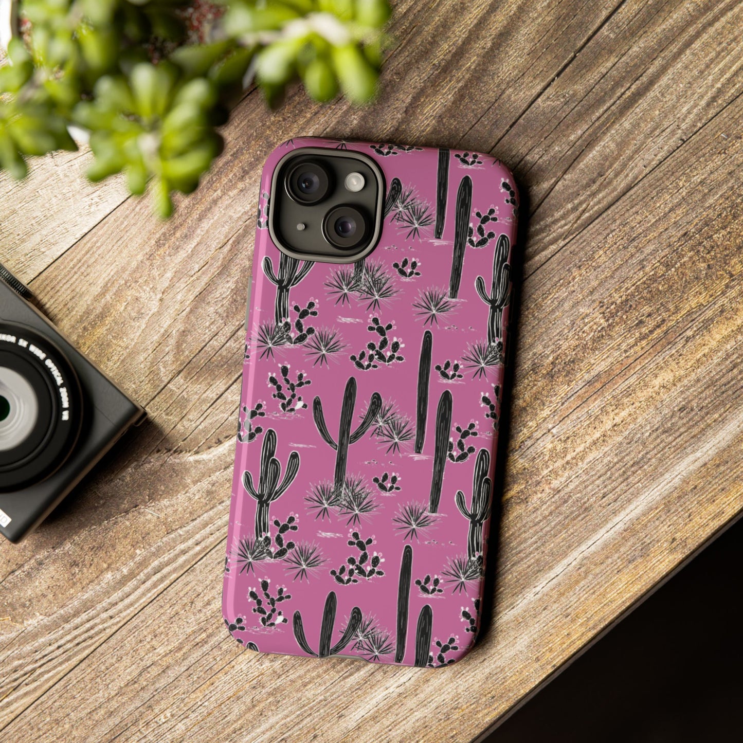 Pink Cactus Love Phone Case
