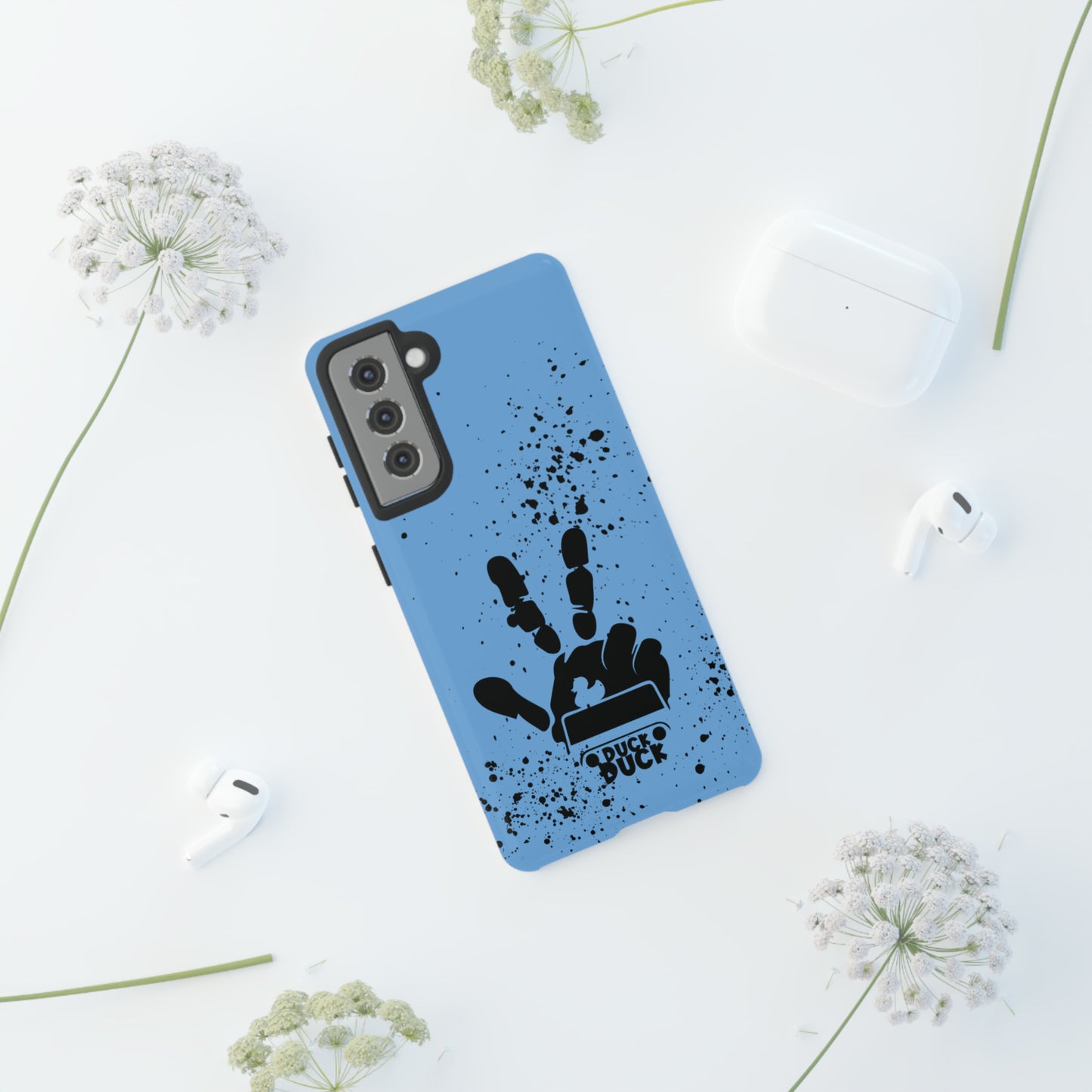 Duck Duck Blue Protective Phone Case for IPhone, Samsung and Google Phones