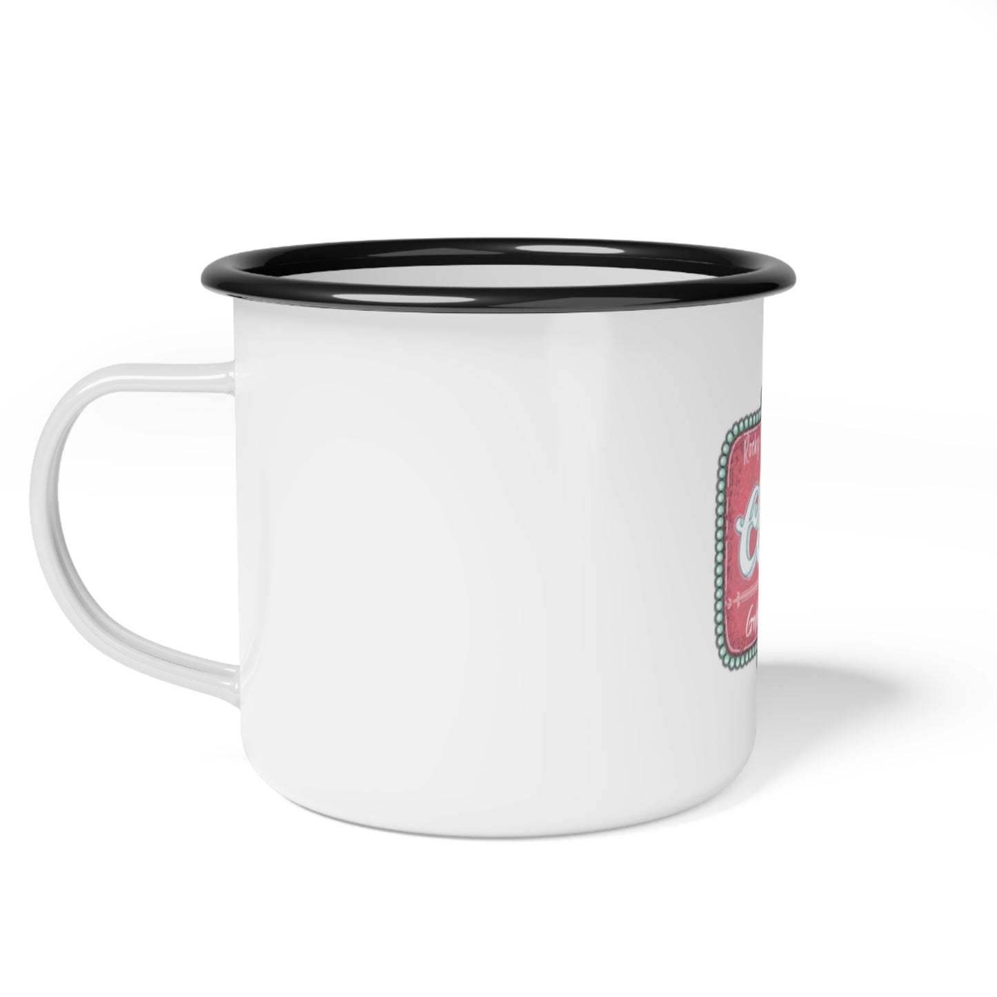 Pink Coors Rocky Mountain Enamel Camp Cup