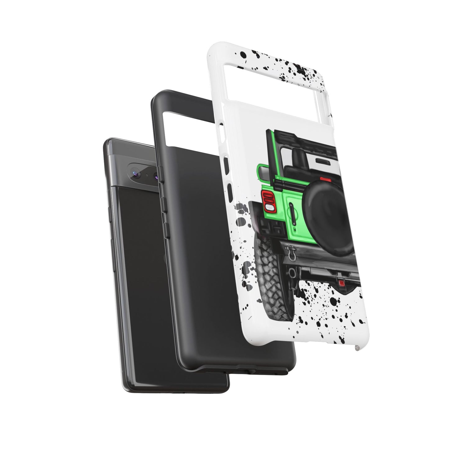 Off Road Life Green Protective Case for Iphone, Google and Samsung