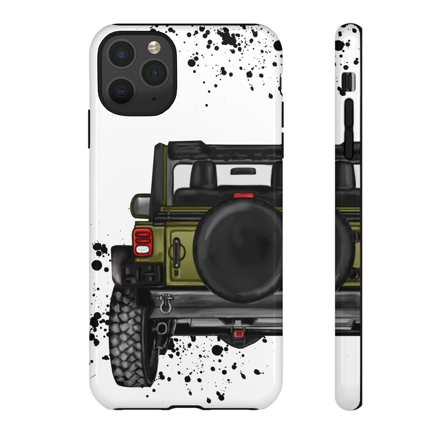 Off Road Life Army Green Protective Case for Iphone, Google and Samsung
