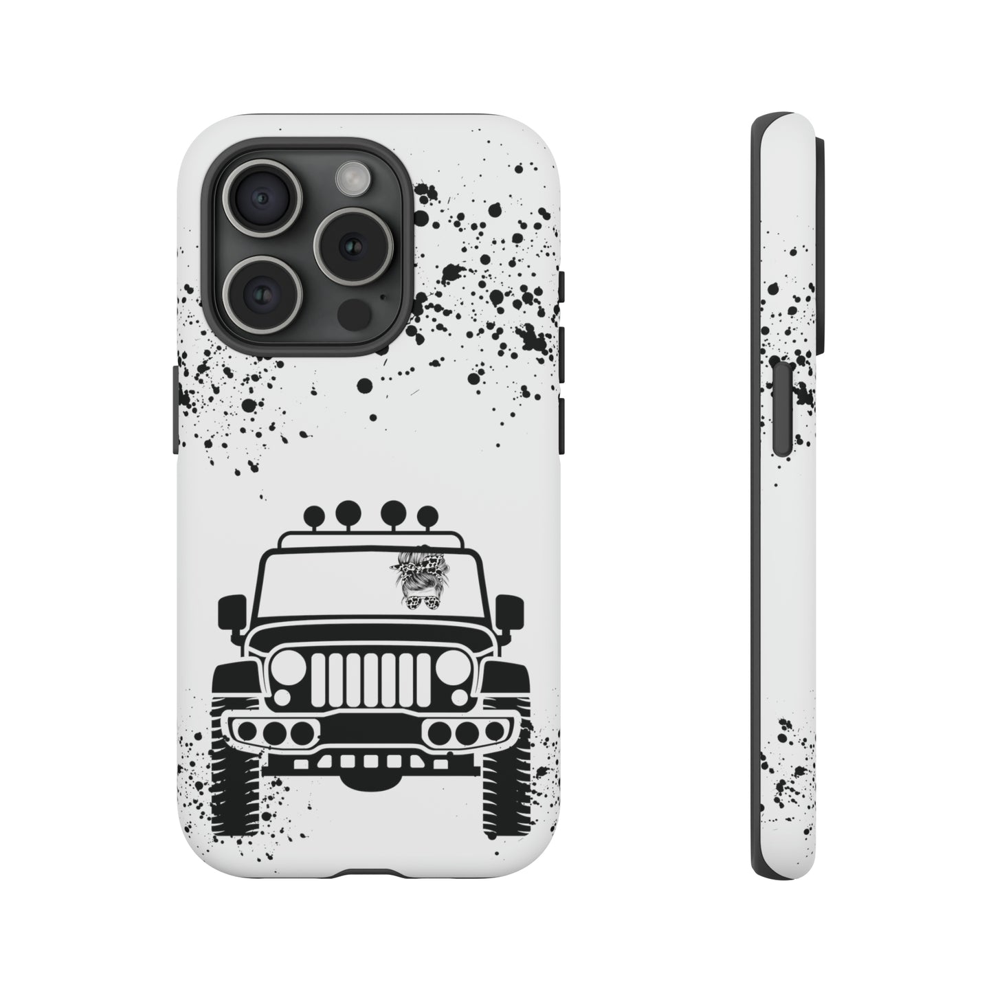 Off Road Girl Cow Print Shades Protective Phone Case for Iphone, Samsung and Google Phones