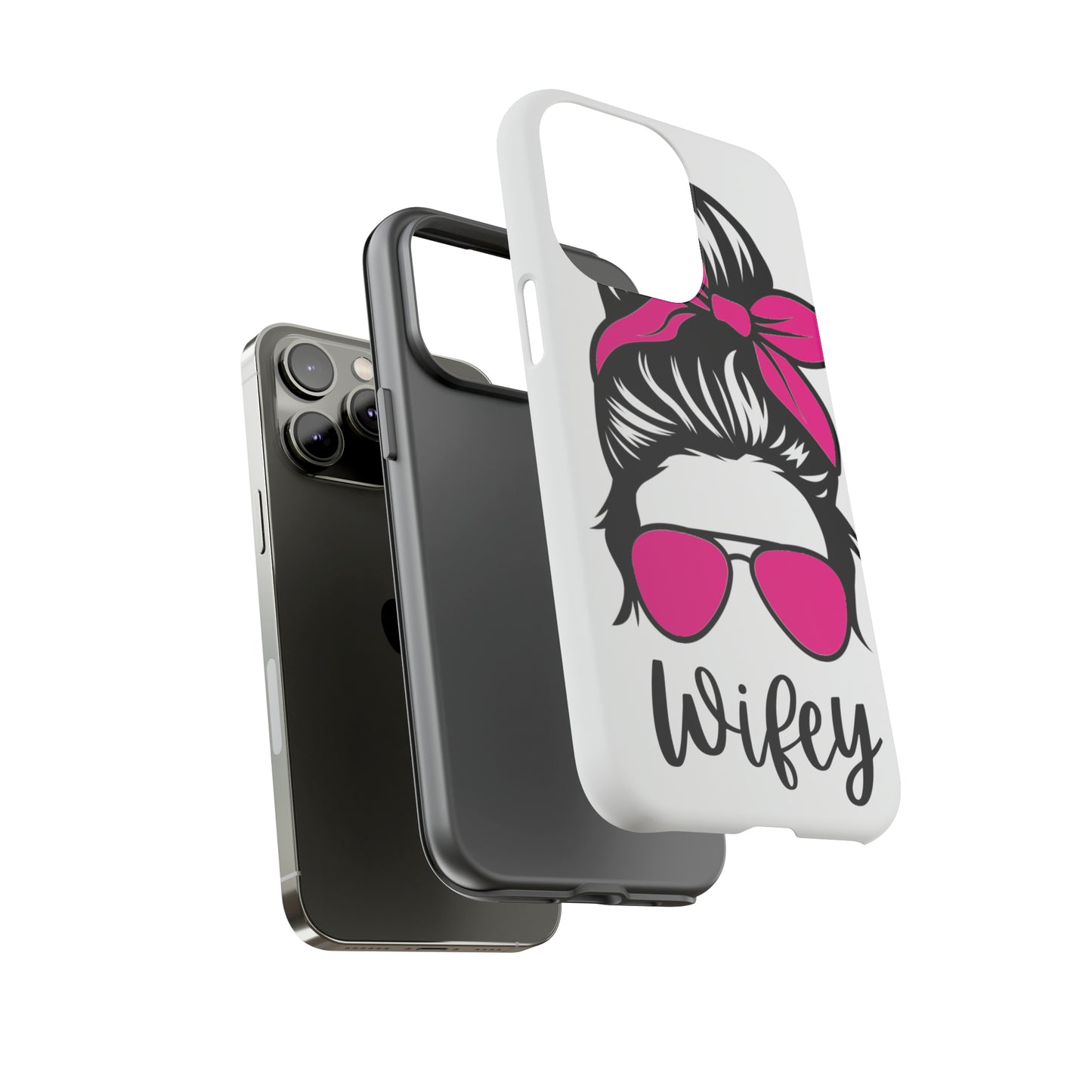 Pink Wifey Protective Case for IPhone, Samsung and Google