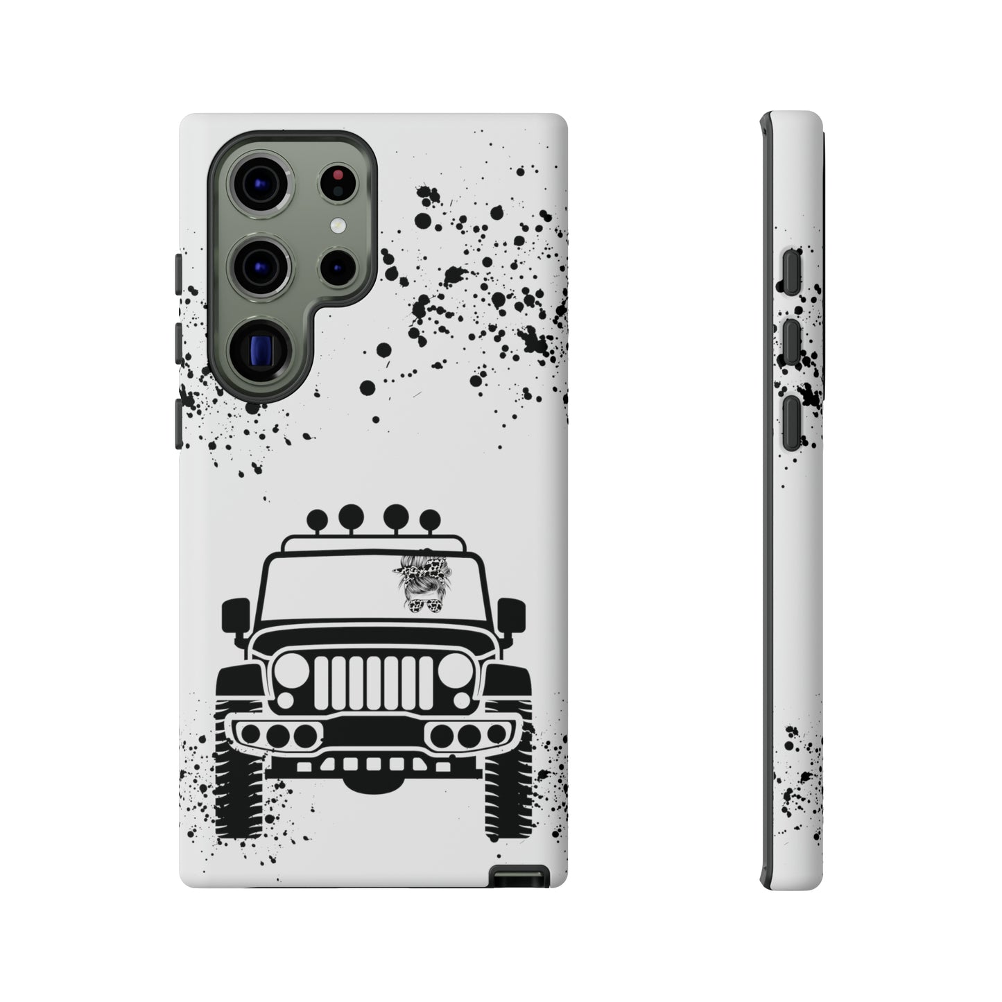 Off Road Girl Cow Print Shades Protective Phone Case for Iphone, Samsung and Google Phones