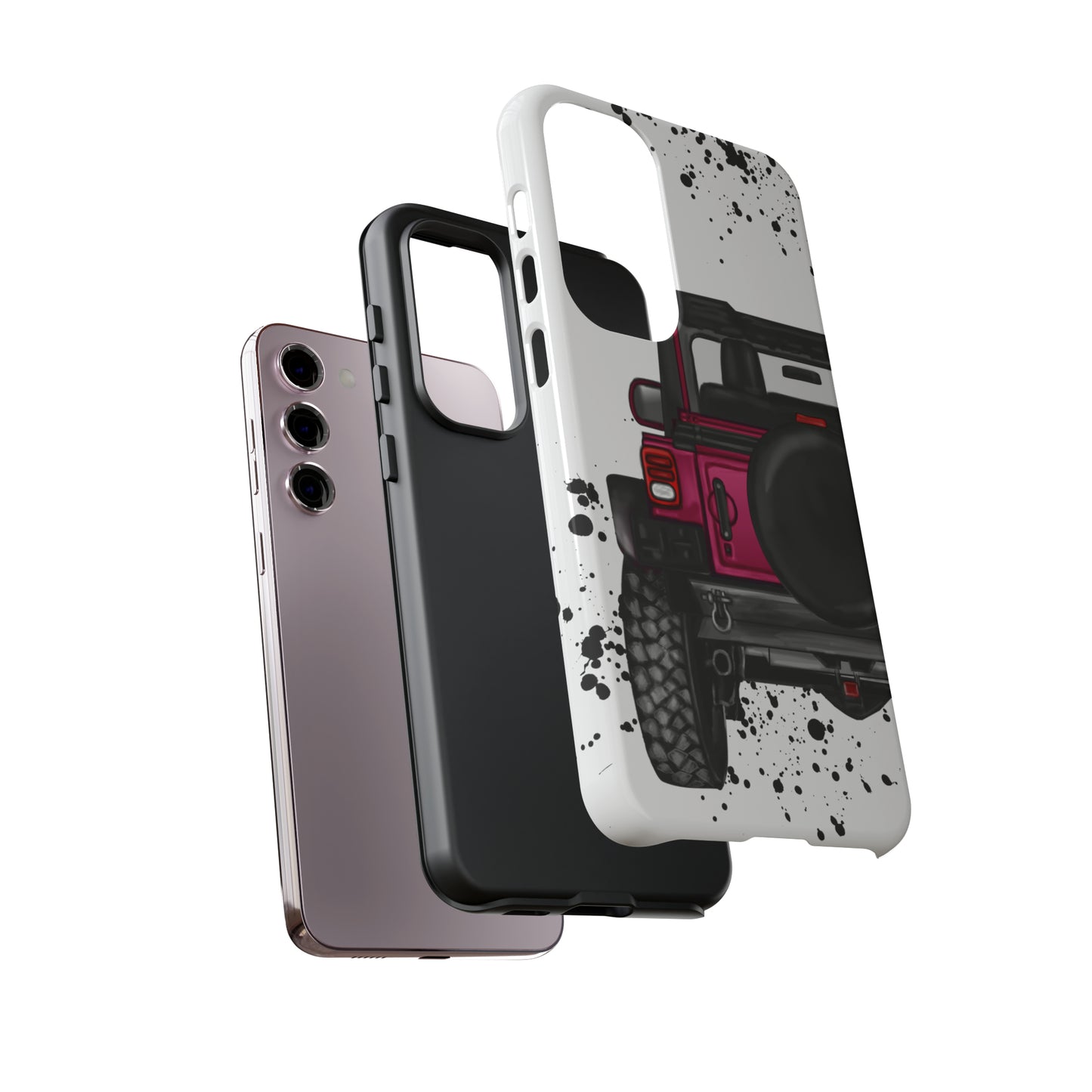 Off Road Life Dark Pink Protective Case for Iphone, Google and Samsung