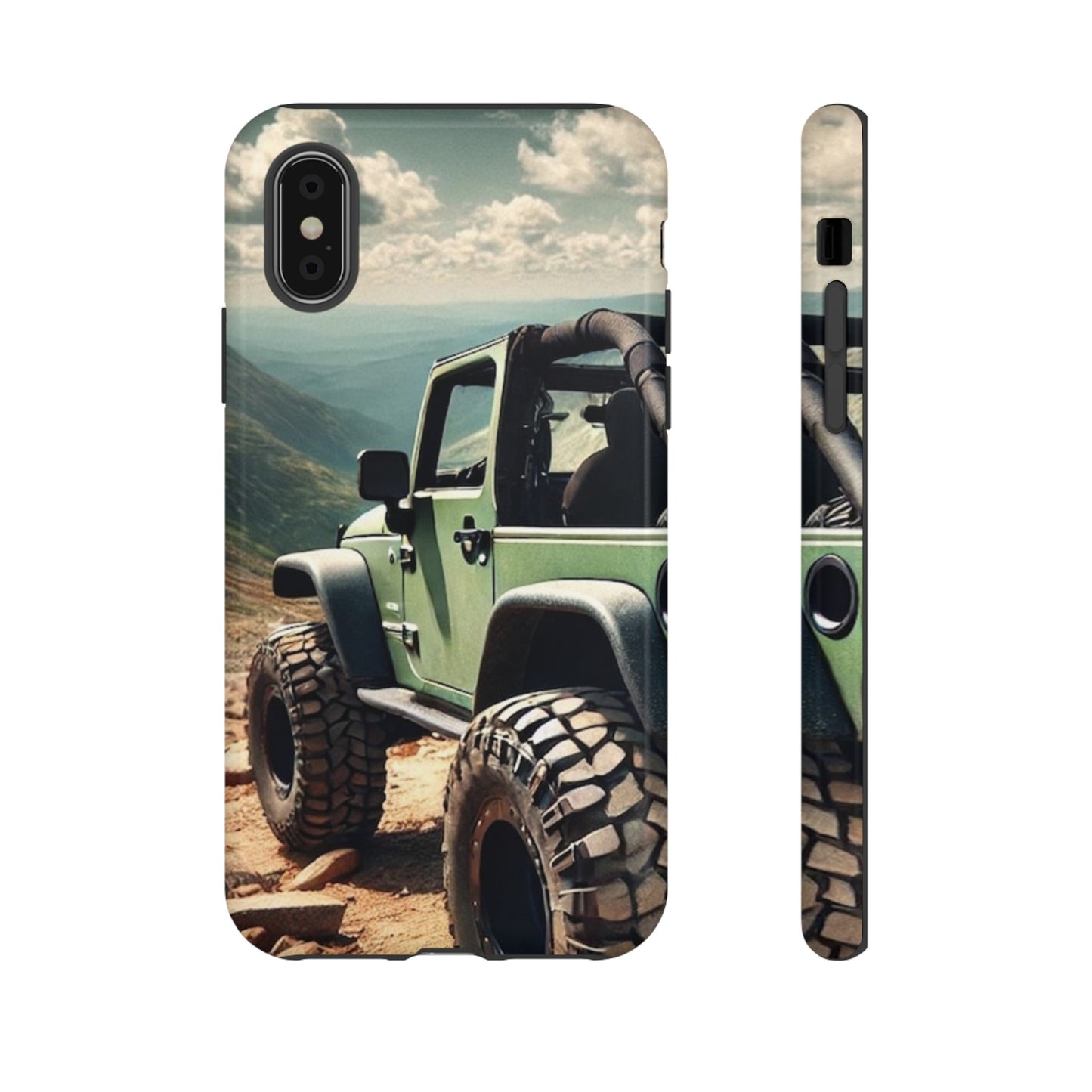 Green Jeep Protective Phone Case