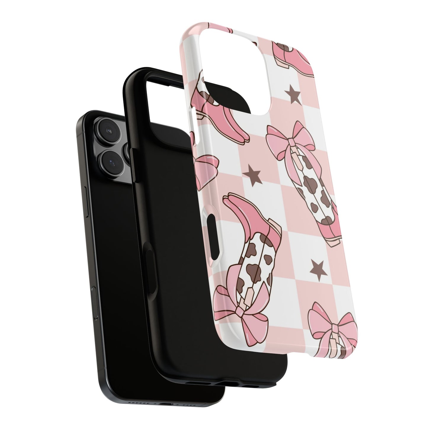 Cowboy Boots and Bows Protective Phone Case