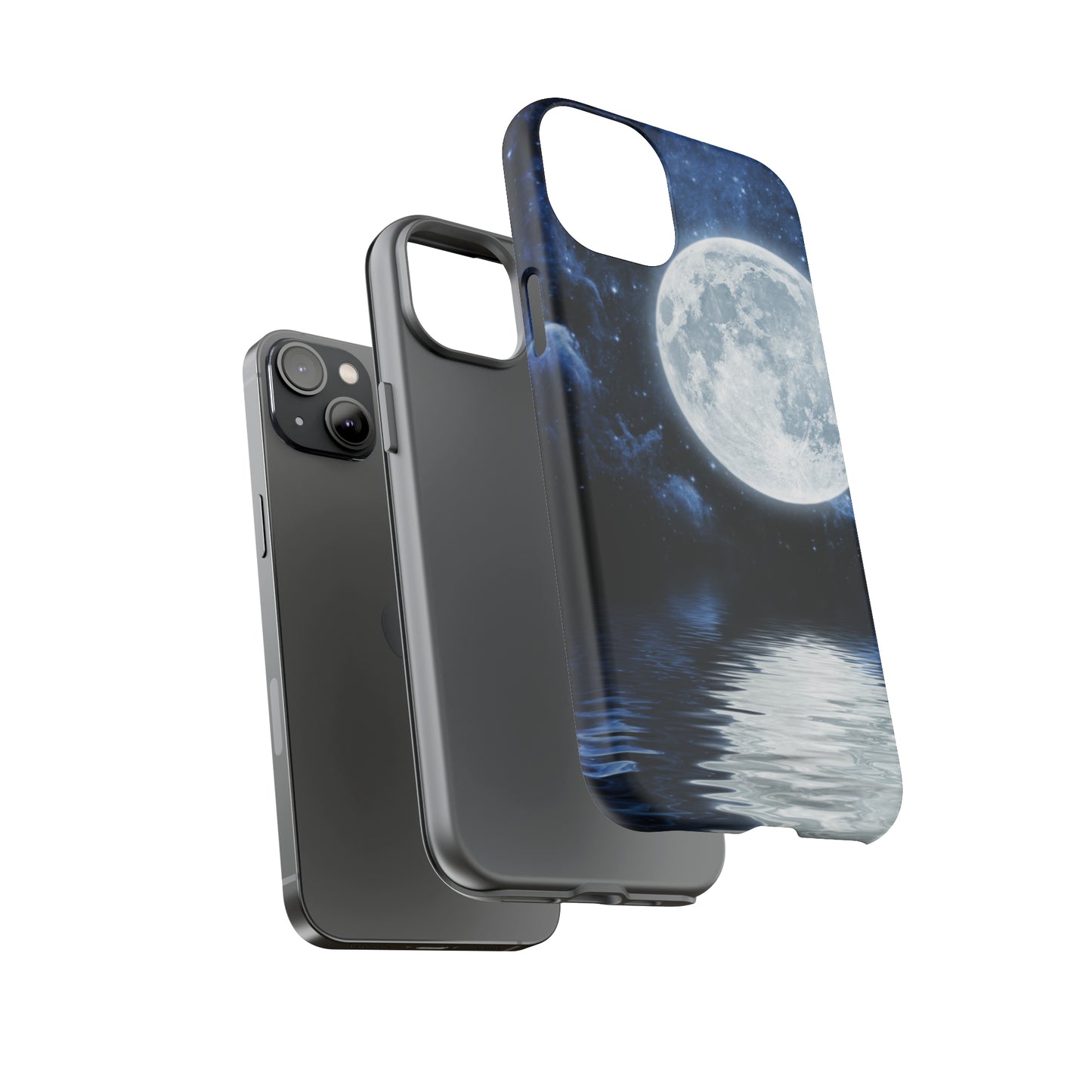 Moon Reflection Protective Phone Case for IPhone, Google and Samsung Phones