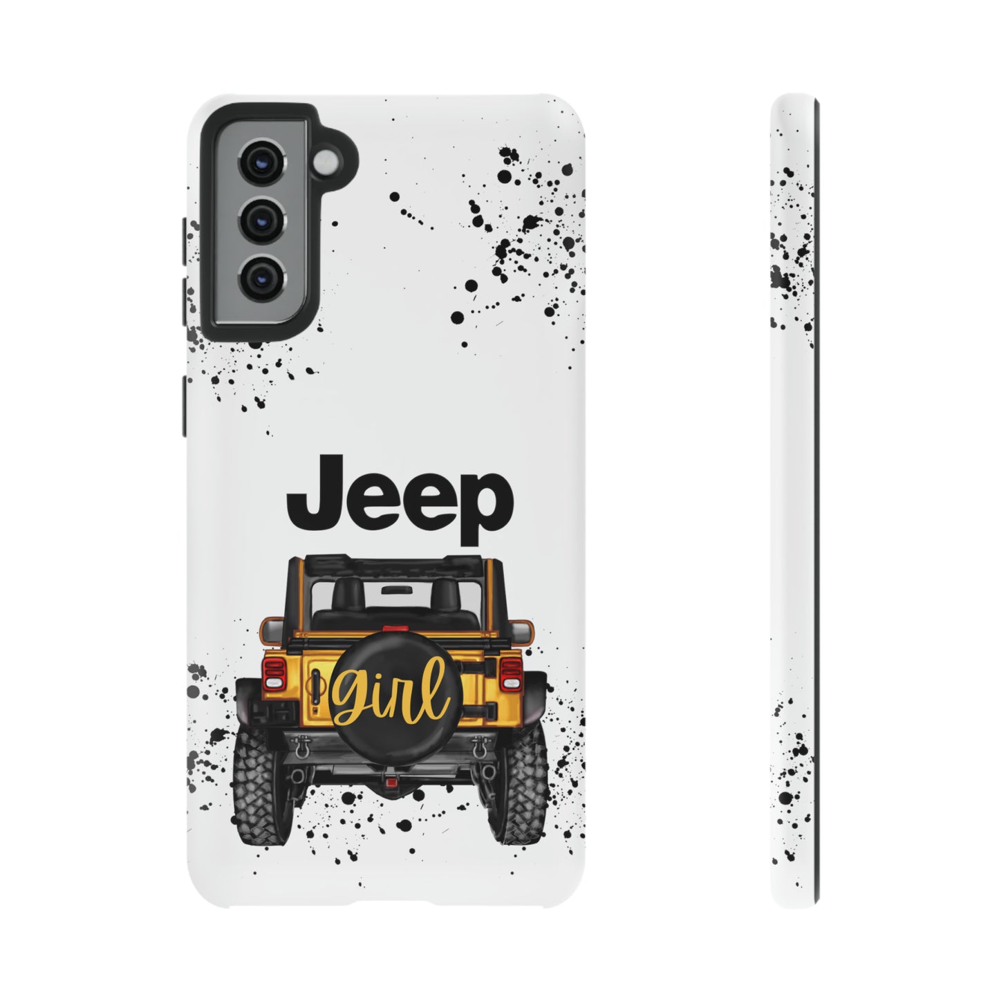 Off Road Girl Yellow Protective Case for Iphone, Google and Samsung Phones