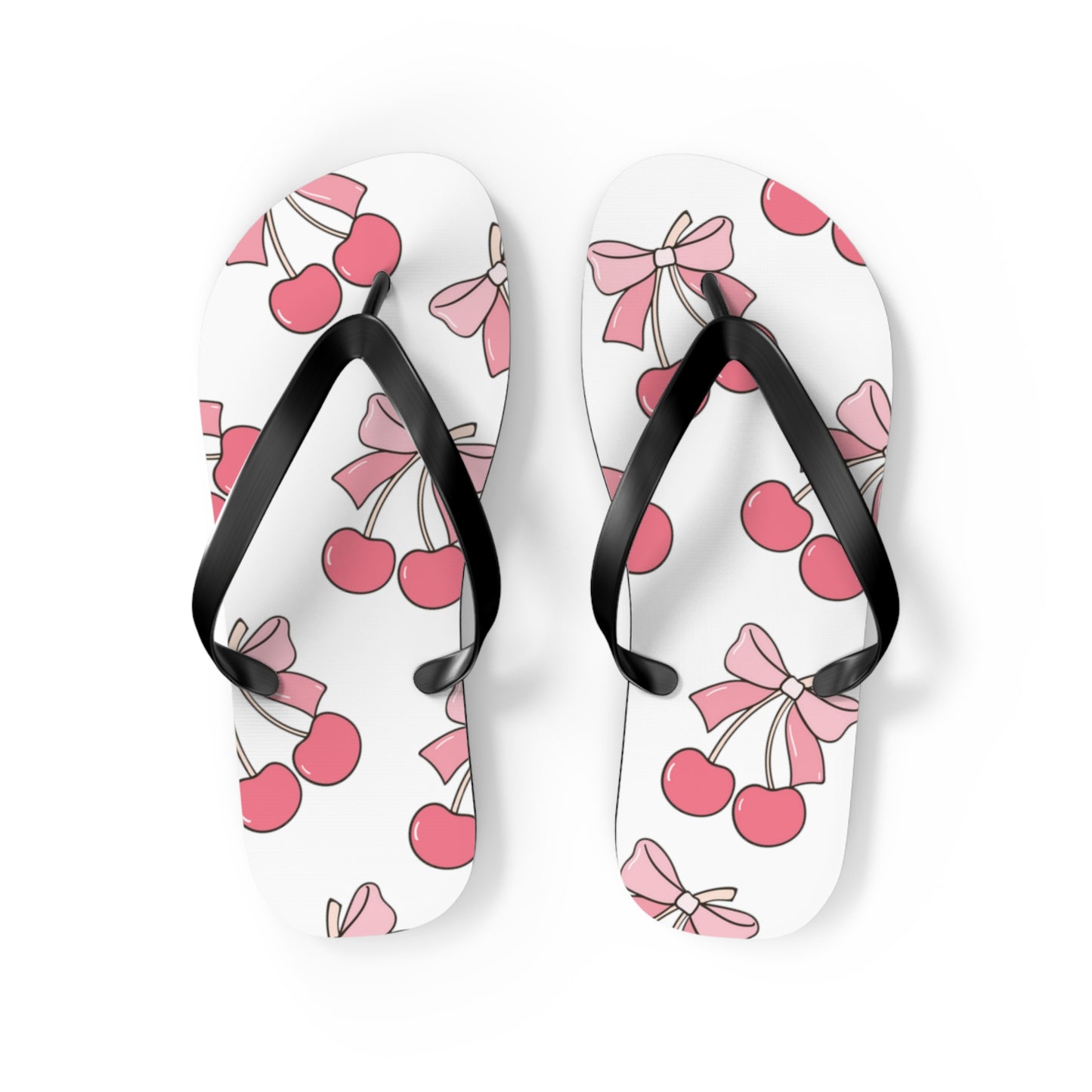 Cherry Bow Flip Flops