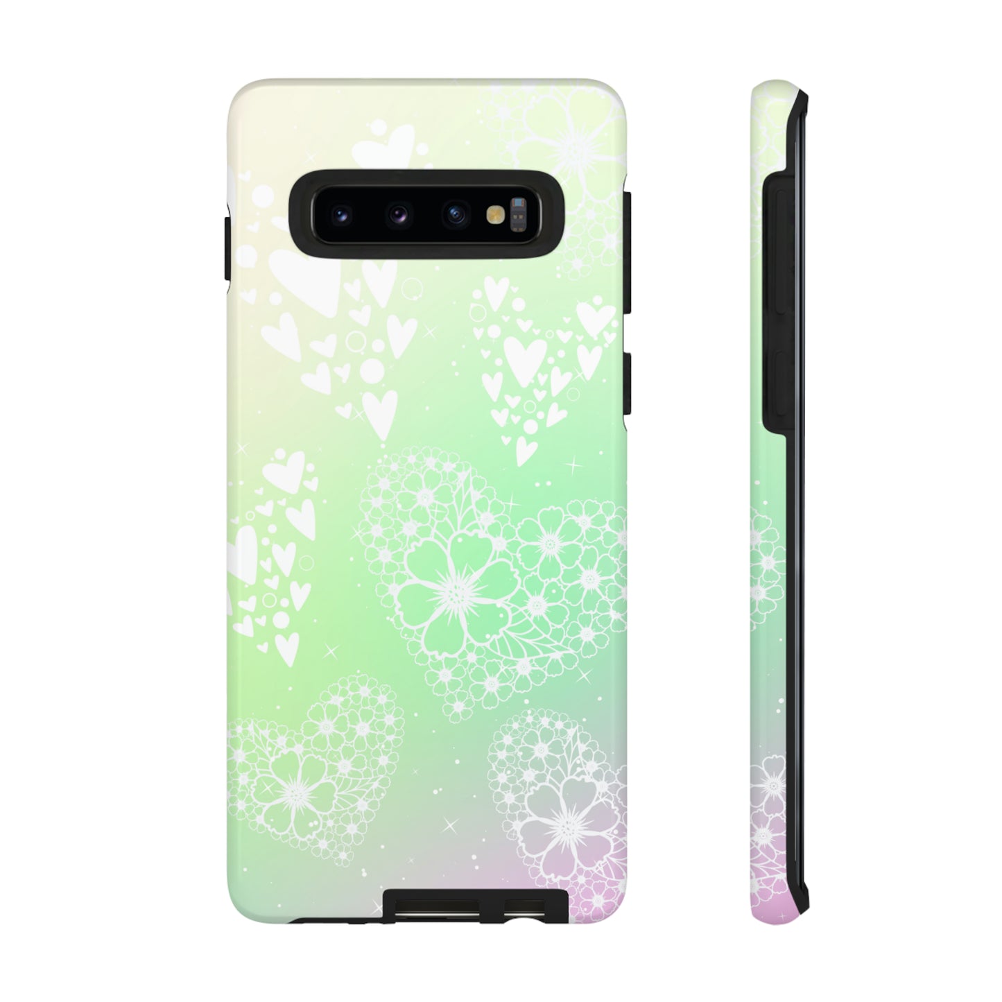 Pastel Heart Ombre Protective Case for Iphone, Google and Samsung