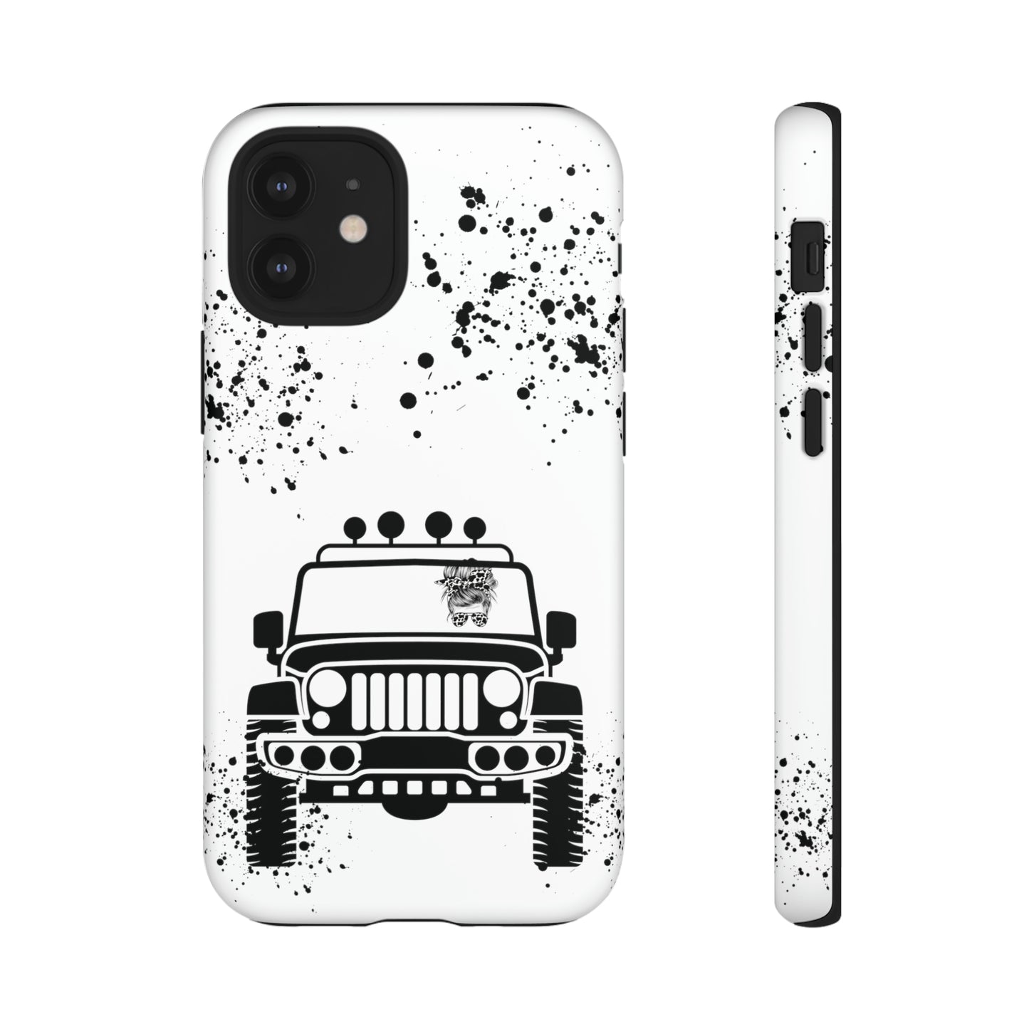 Off Road Girl Cow Print Shades Protective Phone Case for Iphone, Samsung and Google Phones