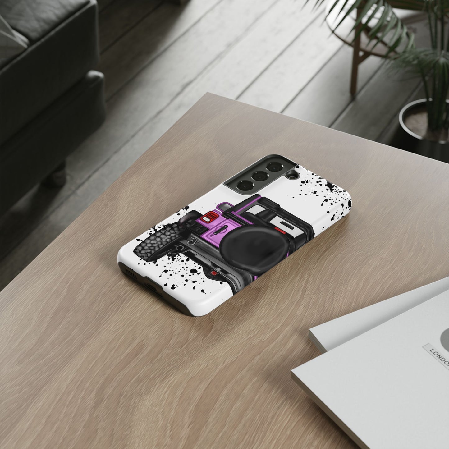 Off Road Life Pink/Light Purple Protective Case for Iphone, Google and Samsung