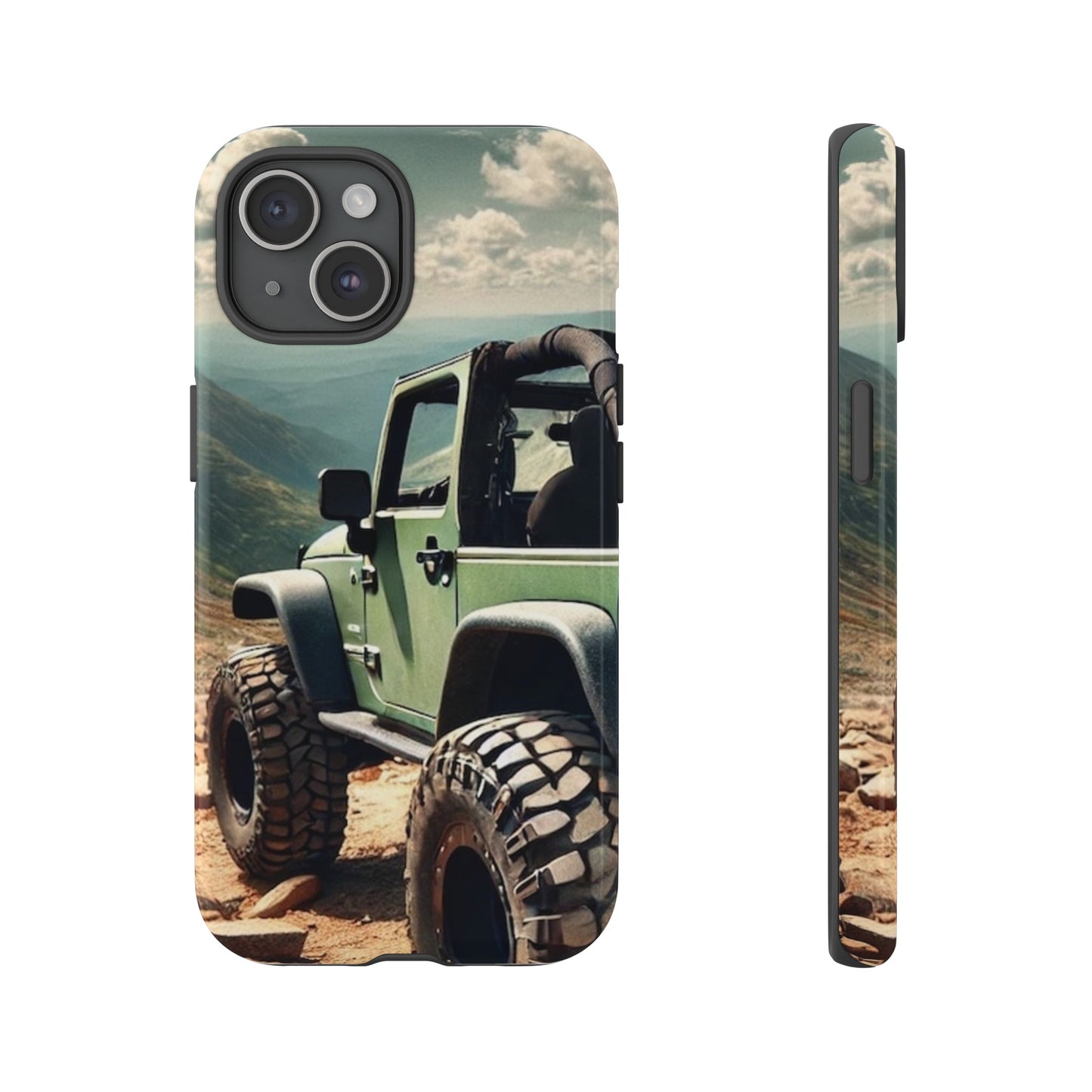 Green Jeep Protective Phone Case