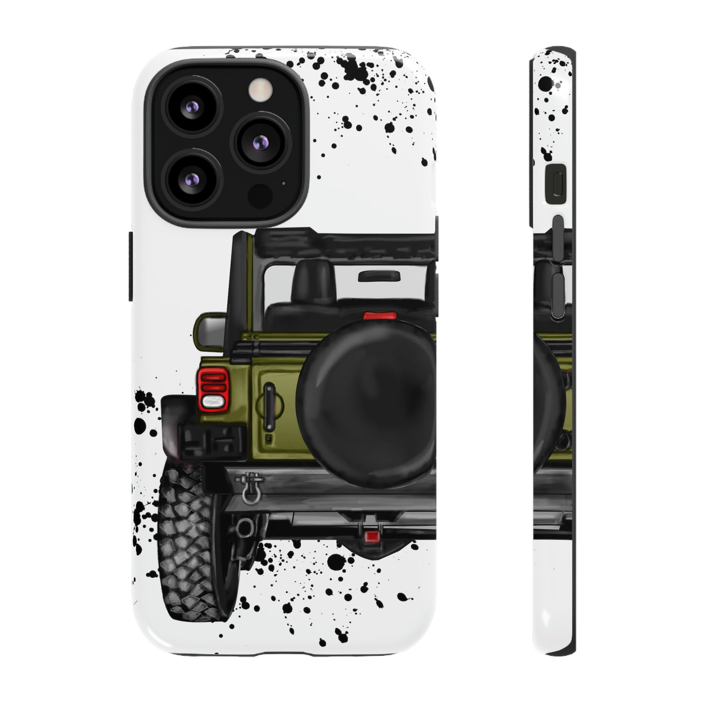 Off Road Life Army Green Protective Case for Iphone, Google and Samsung