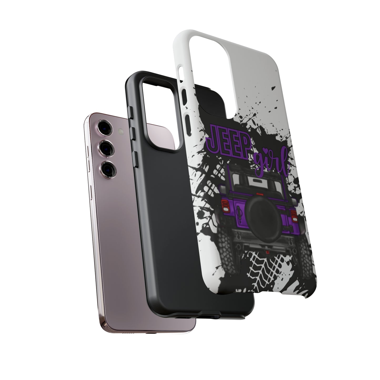 Off Road Girl Purple Tough Cases