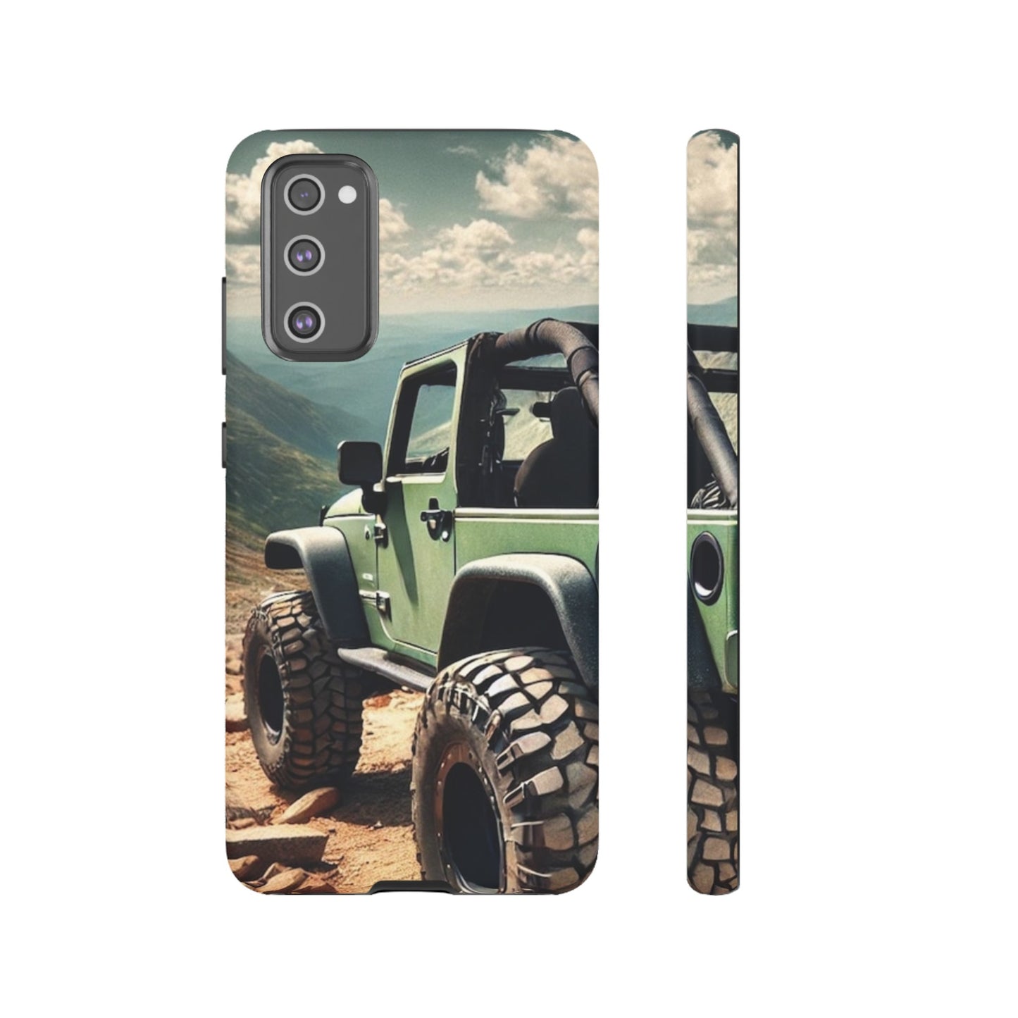 Green Jeep Protective Phone Case