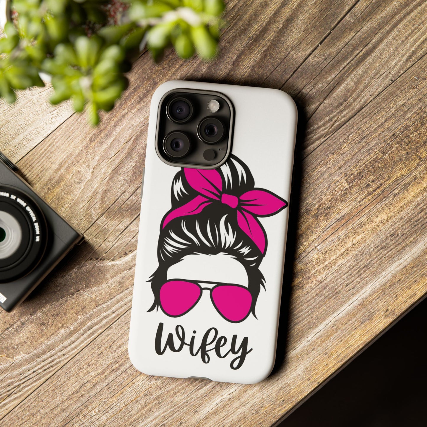 Pink Wifey Protective Case for IPhone, Samsung and Google