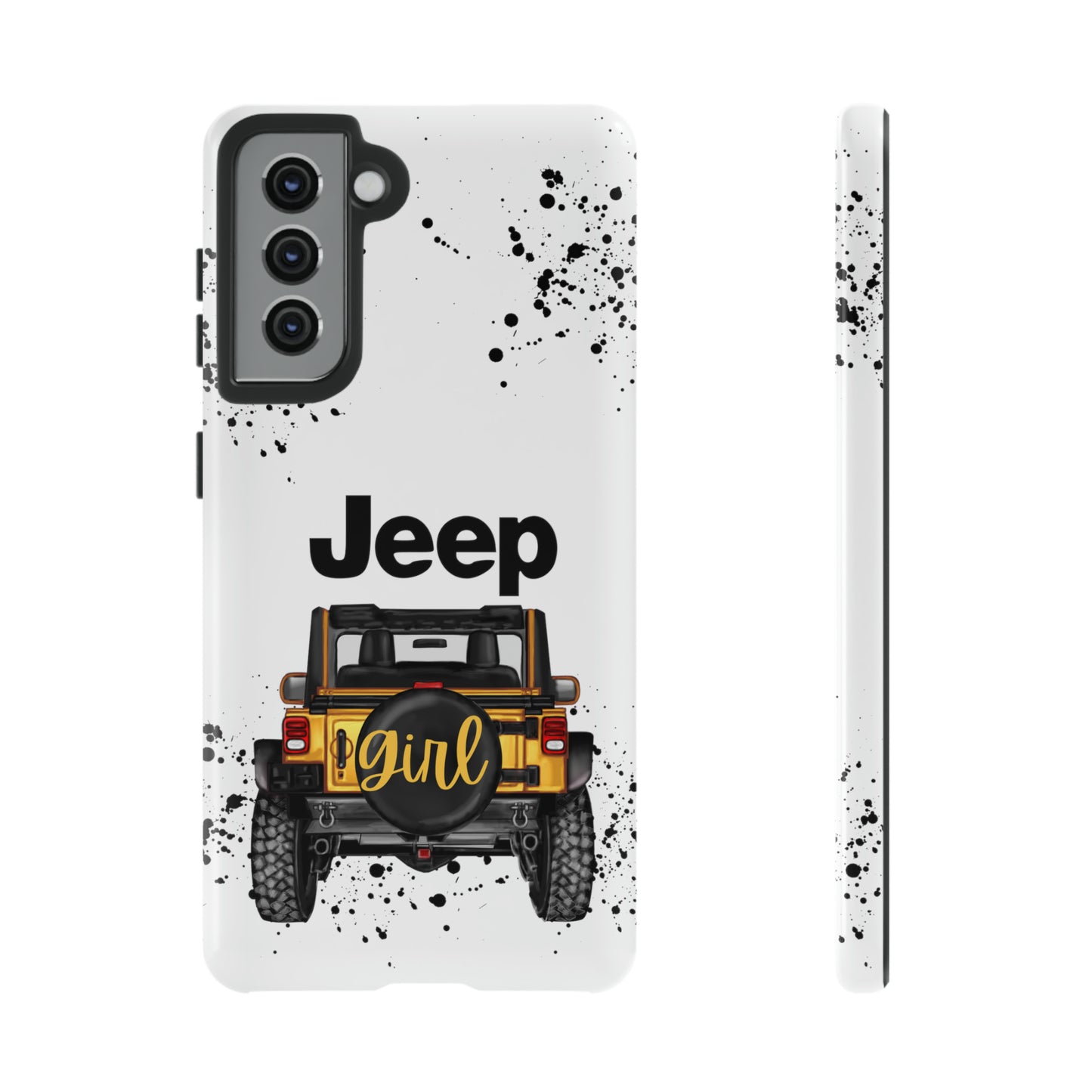 Off Road Girl Yellow Protective Case for Iphone, Google and Samsung Phones