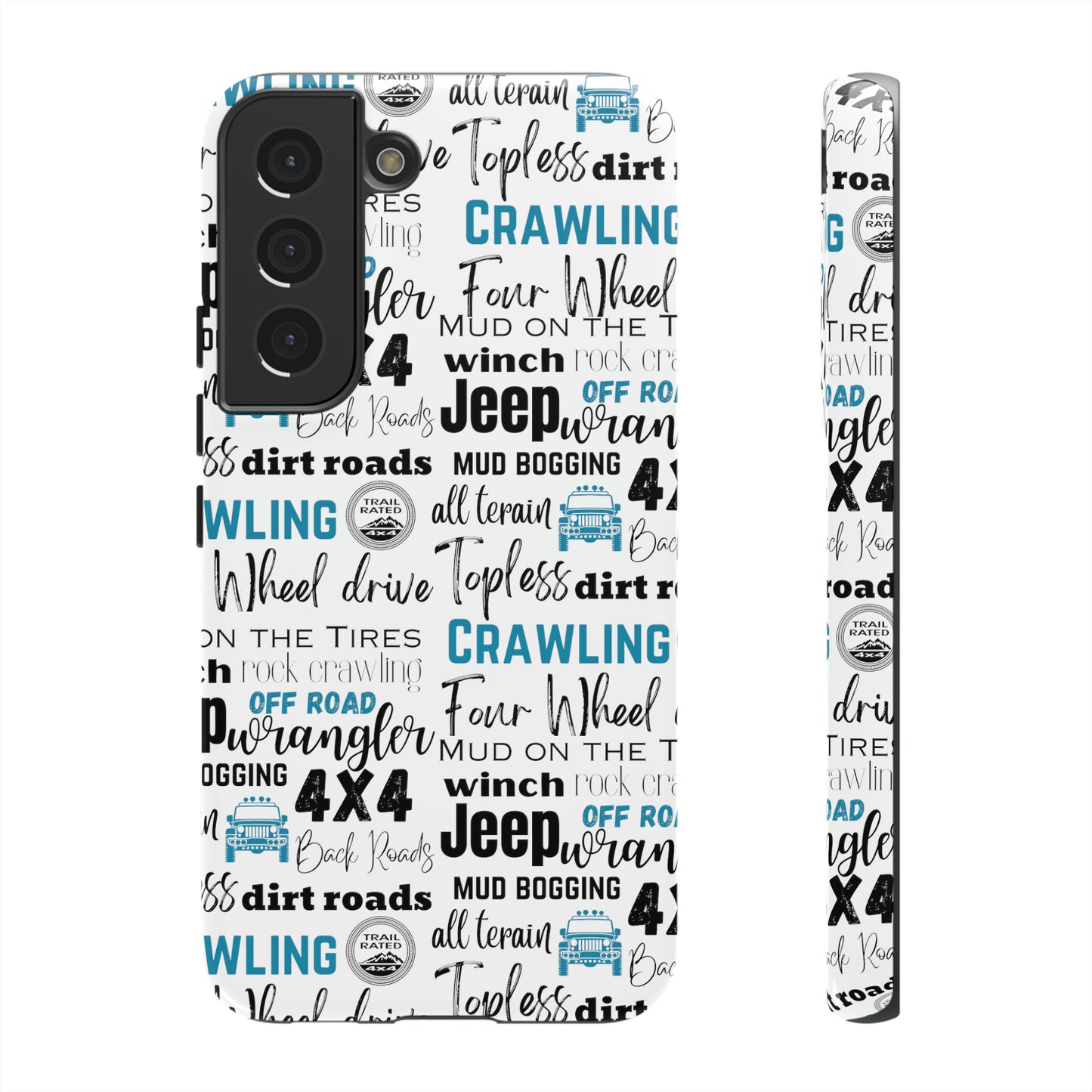 Off Road Subway Art Turquoise Protective Phone Case for Iphone, Samsung and Google Phones