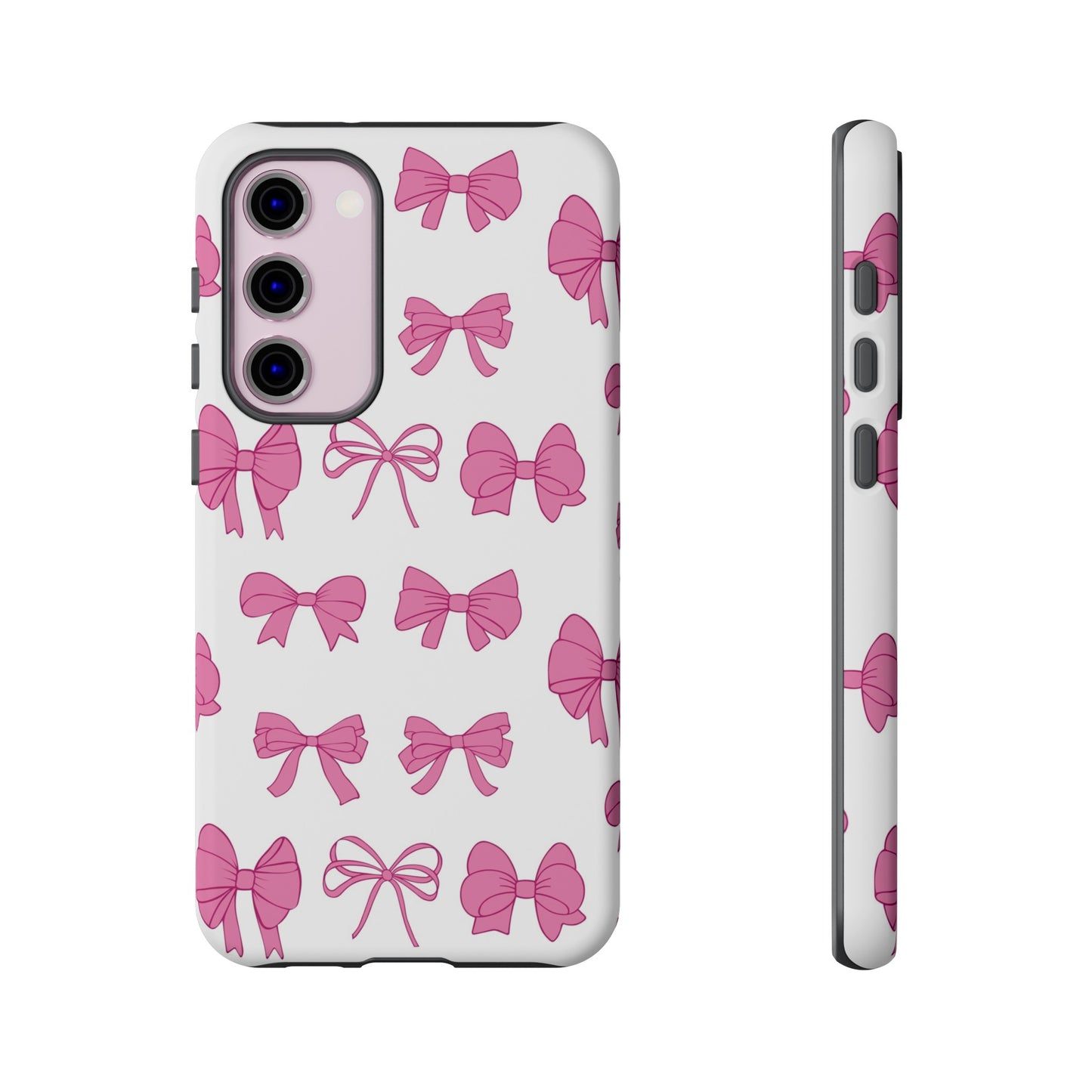 Pink Bows Protective Phone Case for Iphone, Samsung and Google Phones