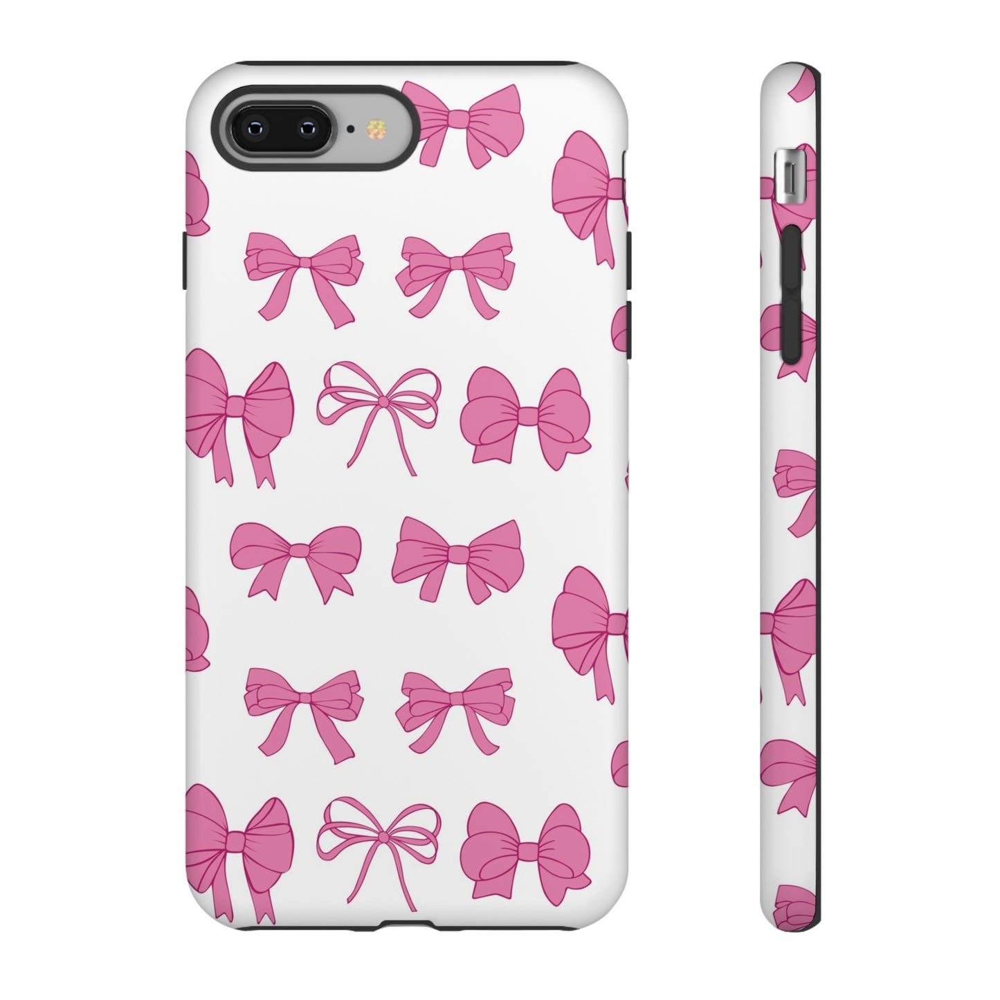 Pink Bows Protective Phone Case for Iphone, Samsung and Google Phones