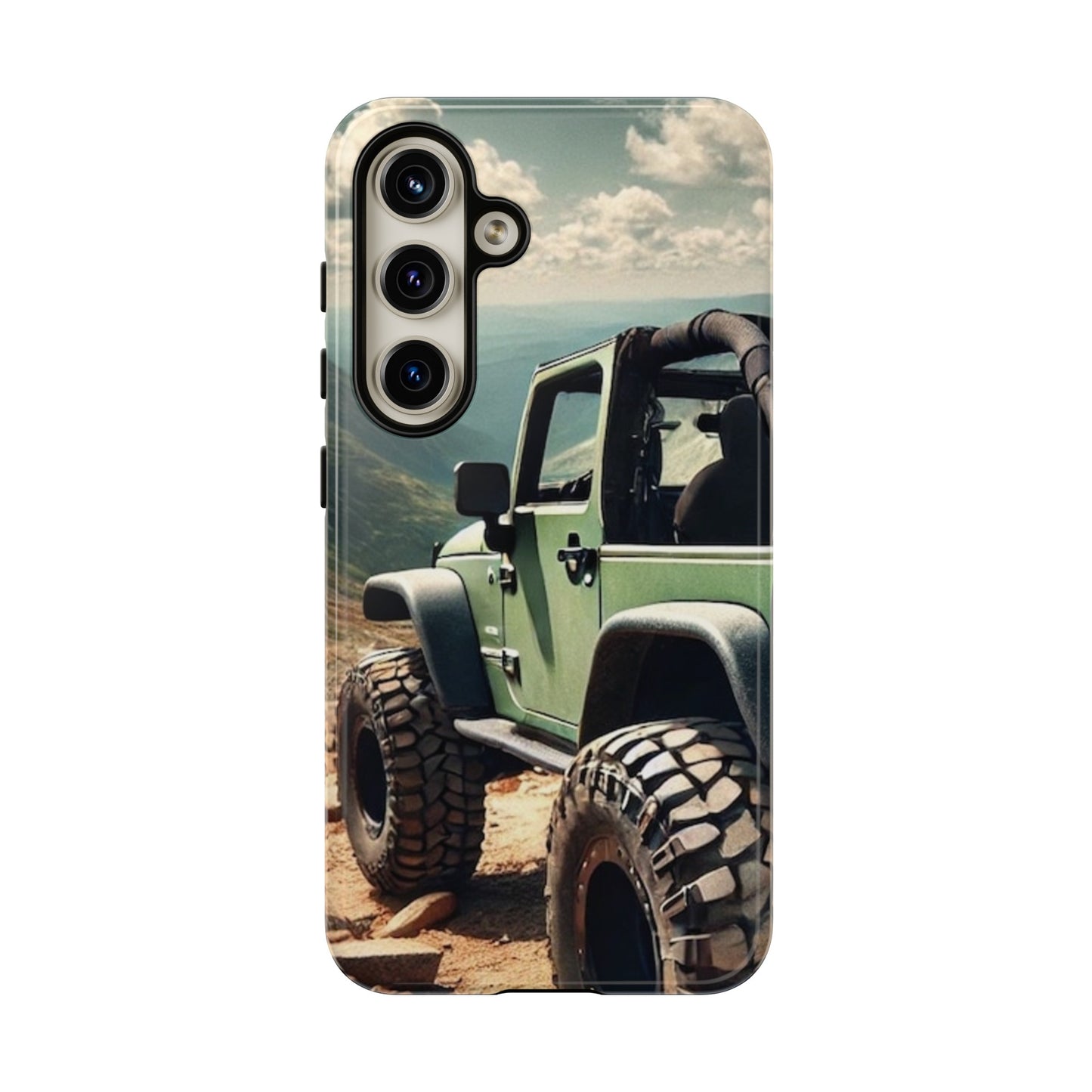 Green Jeep Protective Phone Case