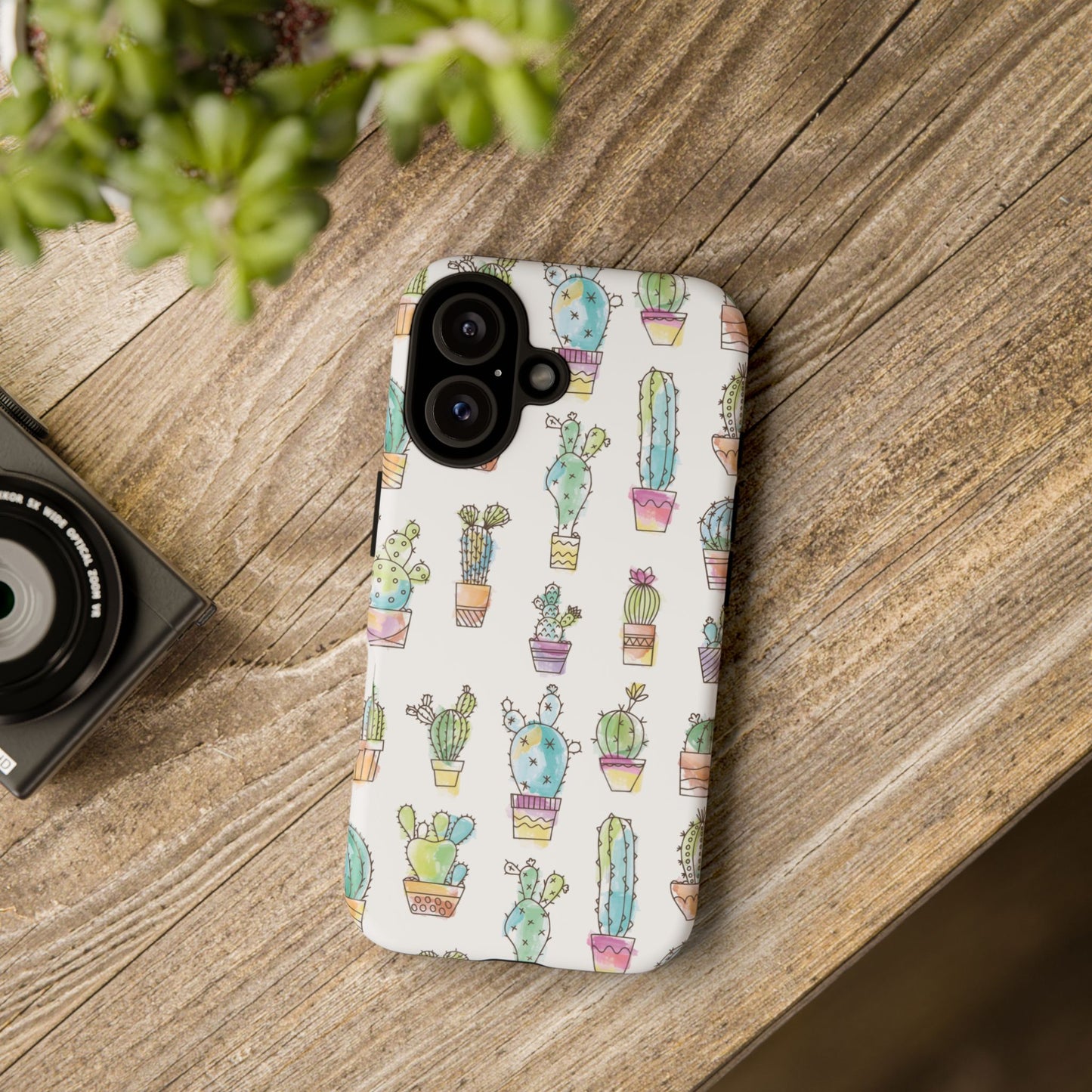 Pastel Cactus Love Phone Case