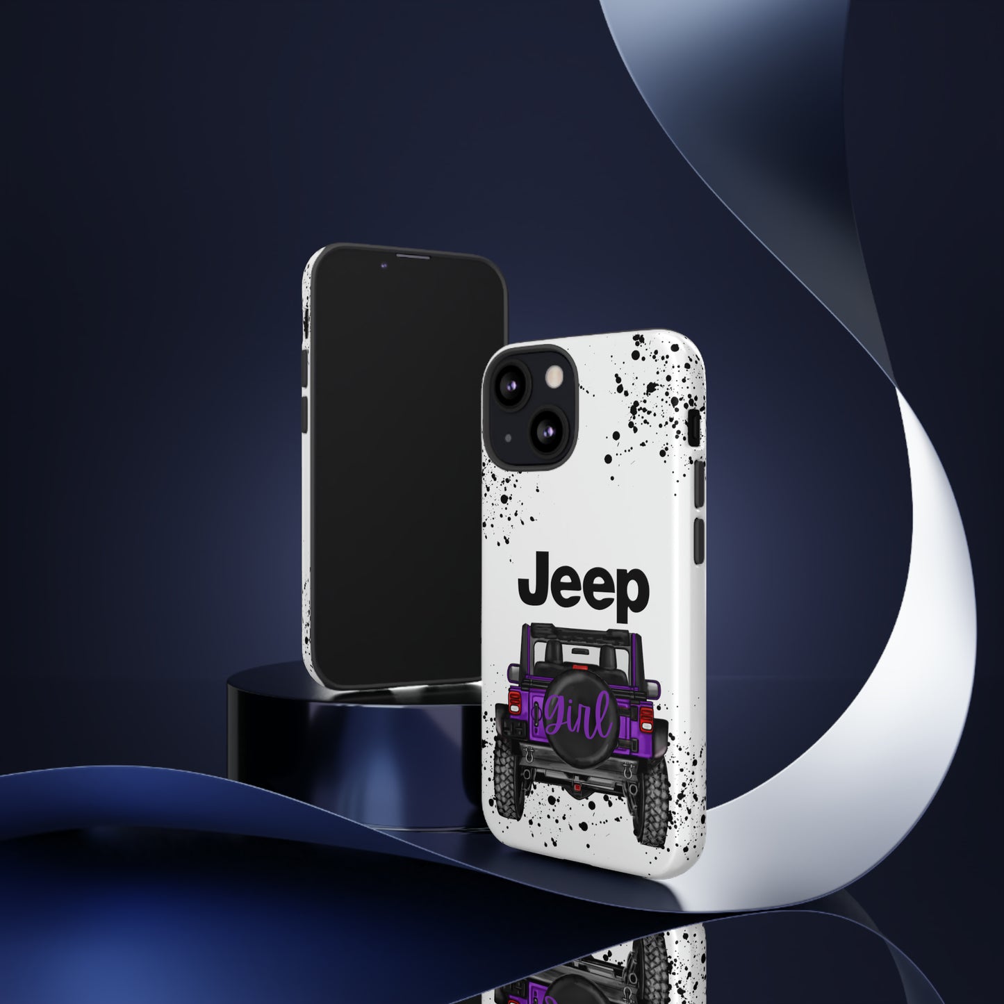 Off Road Girl Dark Purple Protective Case for Iphone, Google and Samsung Phones