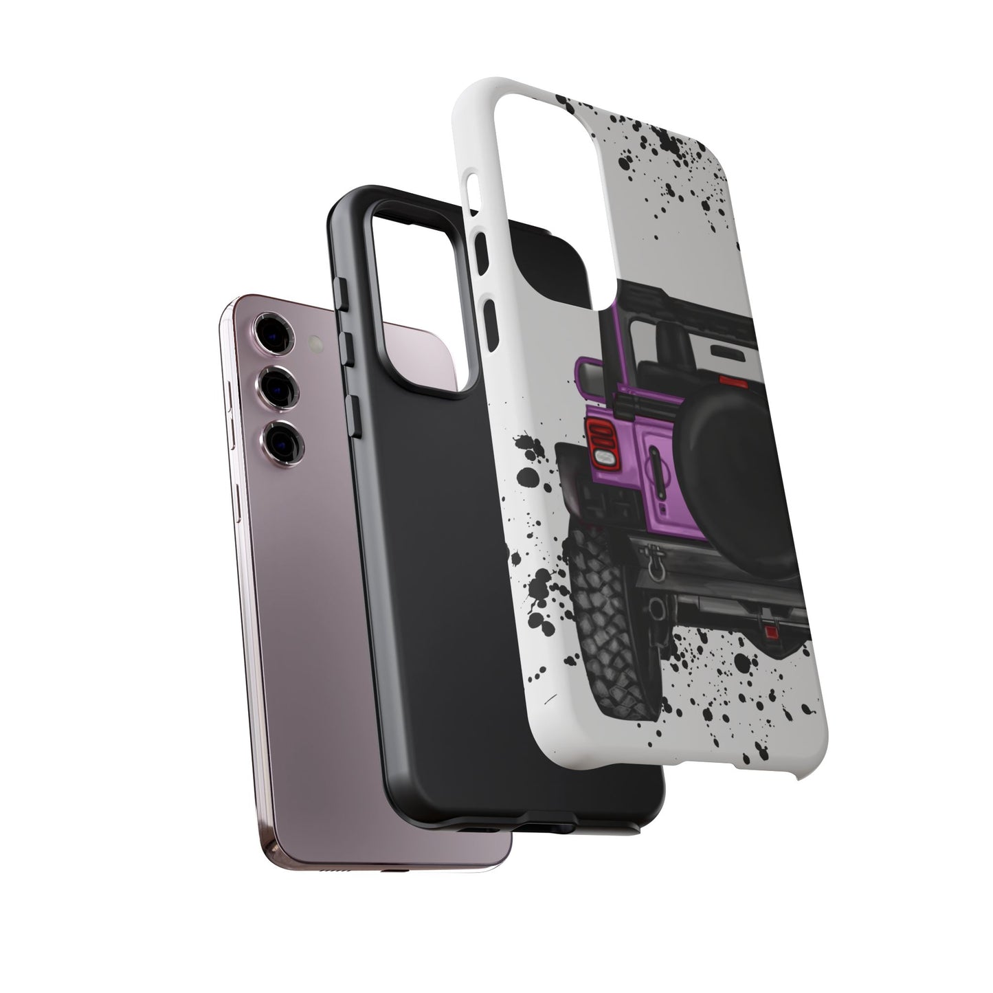 Off Road Life Pink/Light Purple Protective Case for Iphone, Google and Samsung