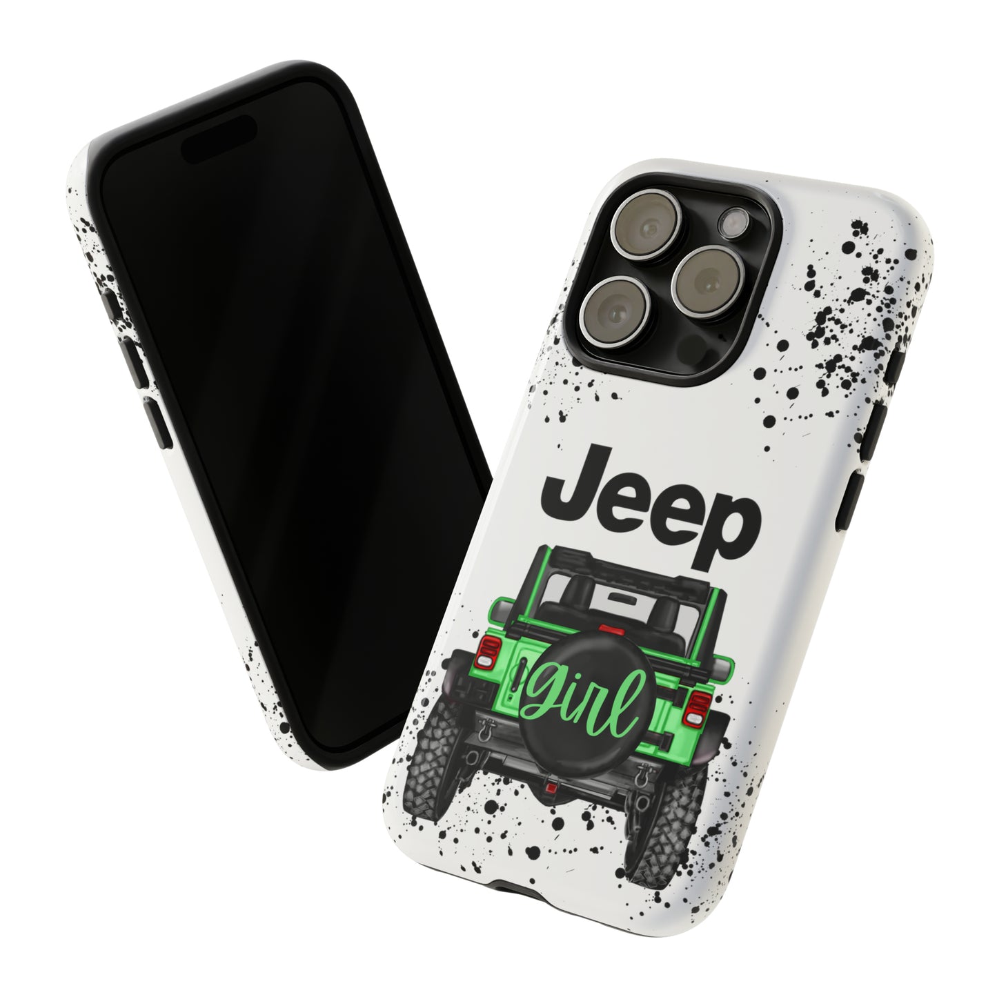 Off Road Girl Light Green Protective Case for Iphone, Google and Samsung Phones