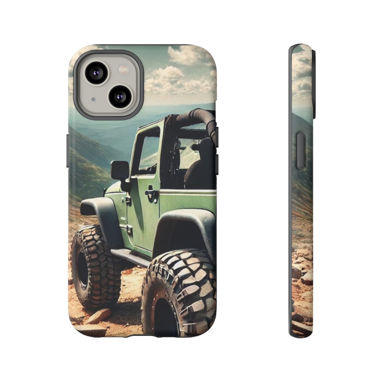 Green Jeep Protective Phone Case