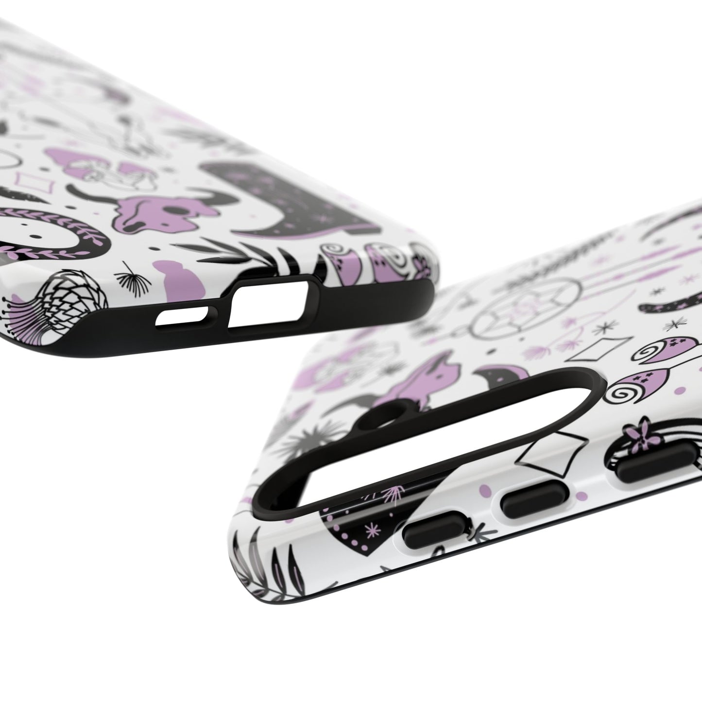 Purple and Black Western Protective Drop Proof Case Iphone, Samsung and Google phones
