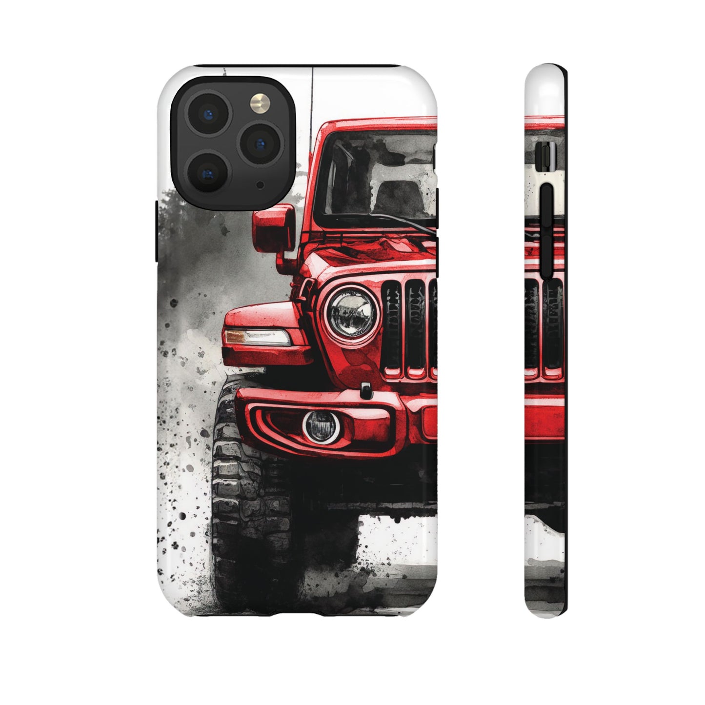 Off Road Love Red Wrangler Protective Phone Case for Iphone, Samsung and Google Phones