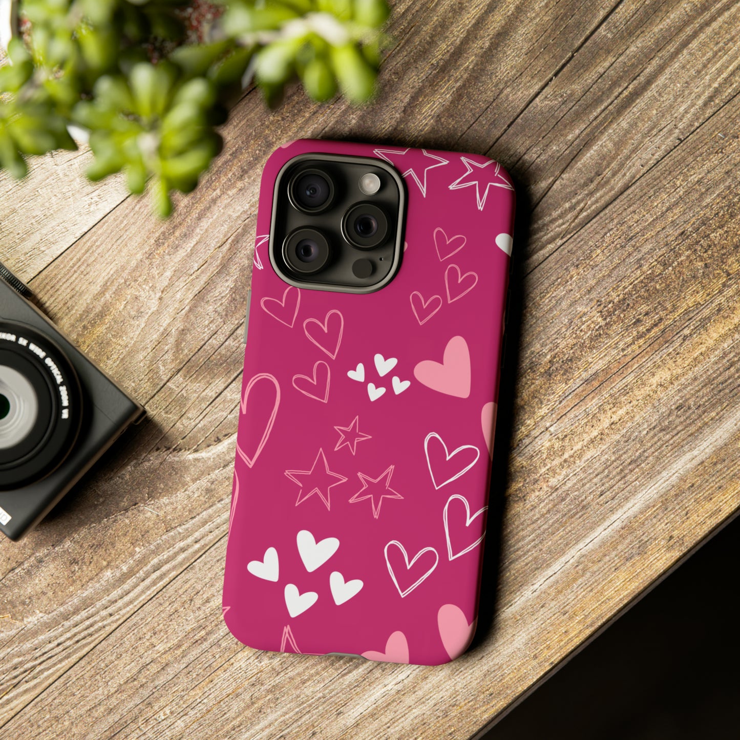 Heart and Stars Protective Case for Google, IPhone and Samsung phones